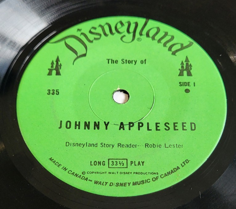 The Story Of Johnny Appleseed - Robie Lester Dinseyland 33 1/3 No Book
