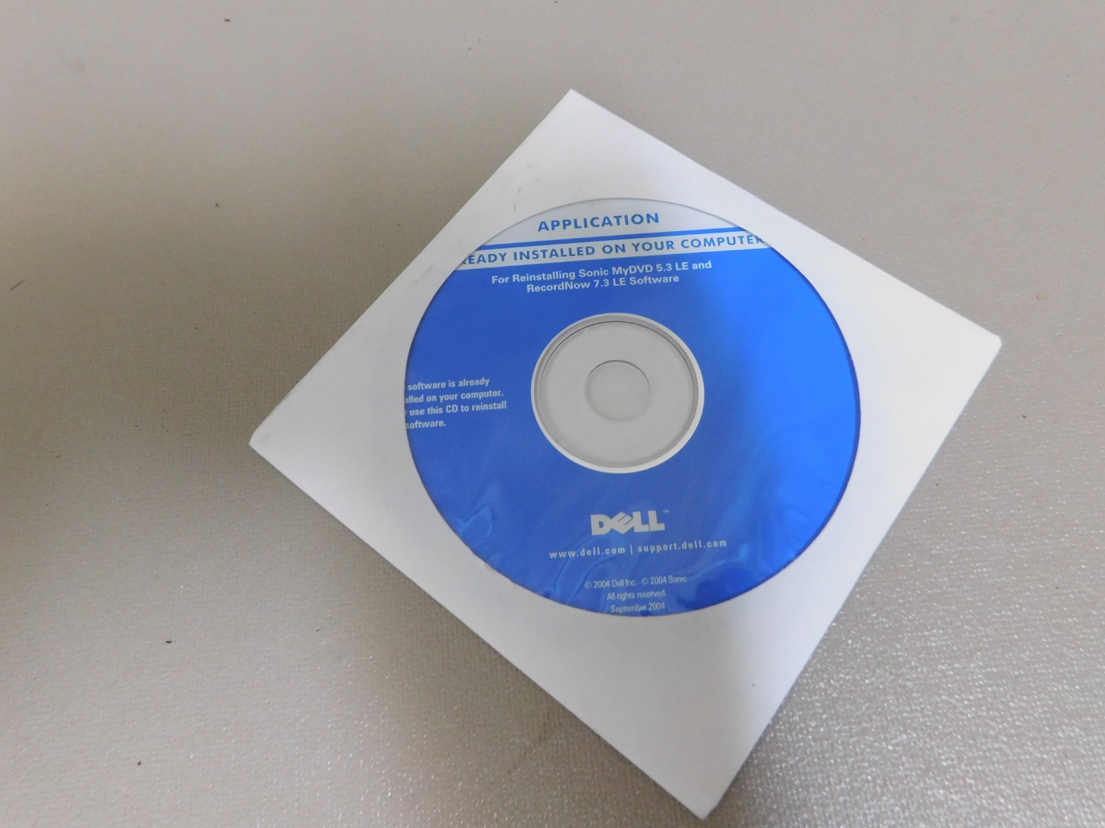 Dell Reinstall Sonic MyDVD 5.3 LE RecordNow 7.3 LE Software CD 2004 OEM NEW SEAL