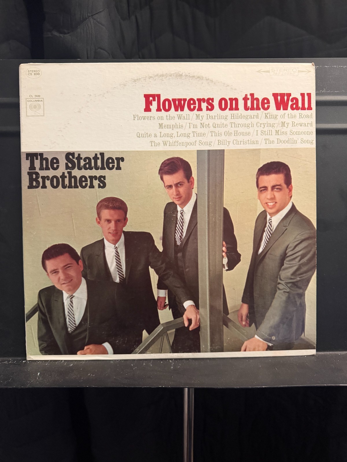 The Statler Brothers Flowers on the Wall Vinyl LP CS 9249 Terre Haute Stereo VG+