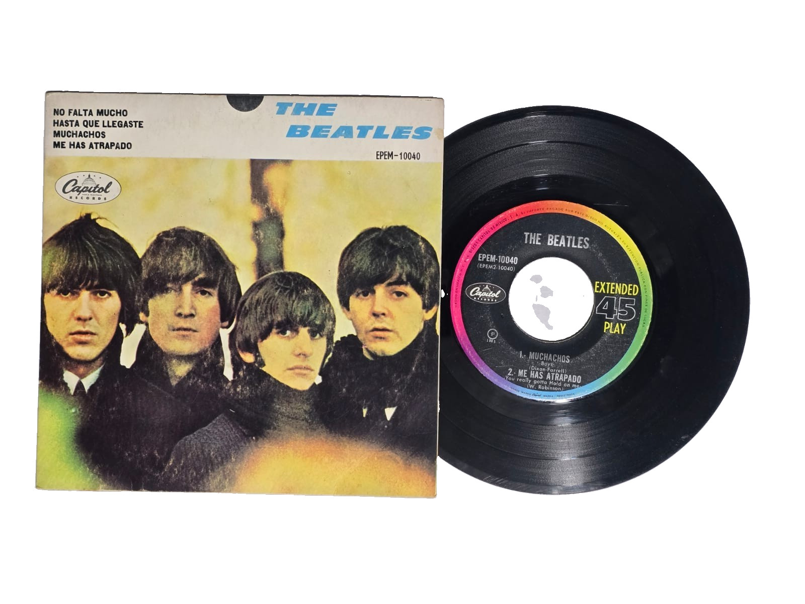 The Beatles It Won't Be Long 1966 EP Vinyl 45 rpm Rare Mexican Press Cardboard
