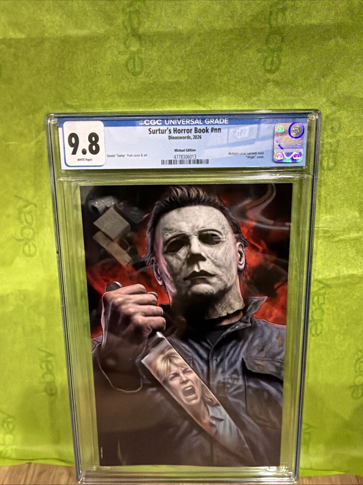 Michael Myers Halloween SURTUR CGC 9.8 2026 Michael Graded Comic Red Background