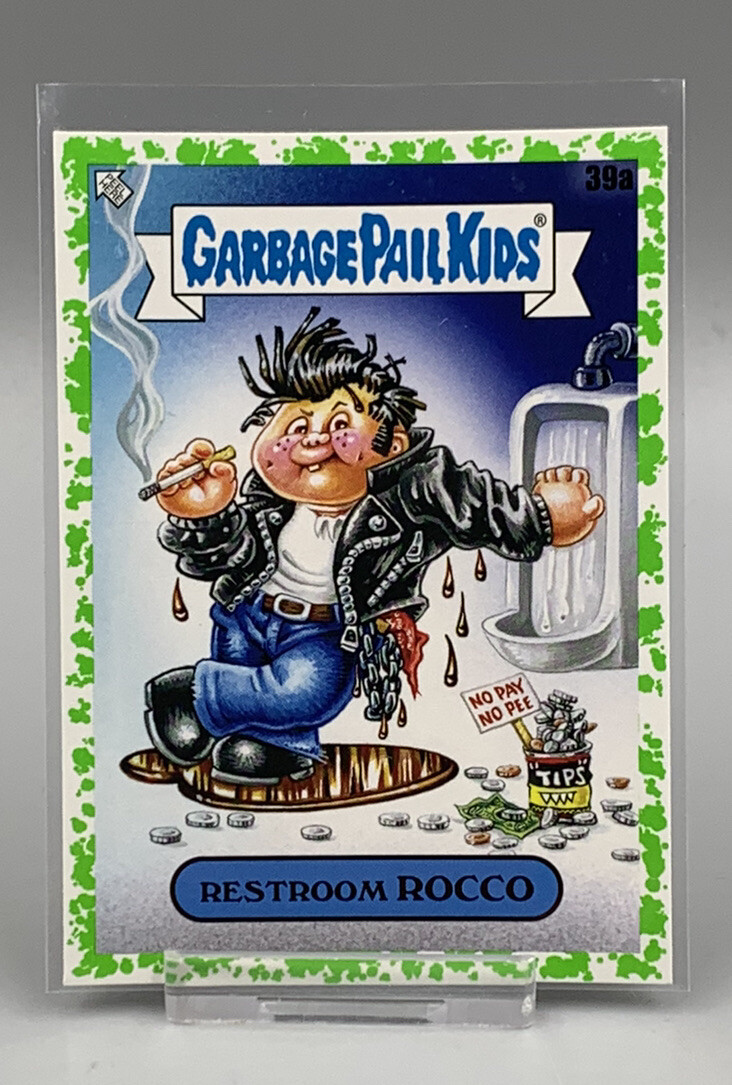 Green Parallel 2020 Garbage Pail Kids LATE TO SCHOOL Restroom Rocco