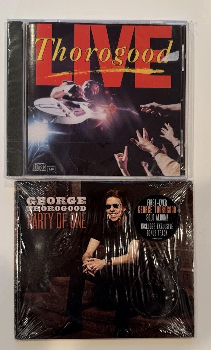 George Thorogood & The Destroyers 2 CD Lot. Live & Party Of One.(Both Brand New)