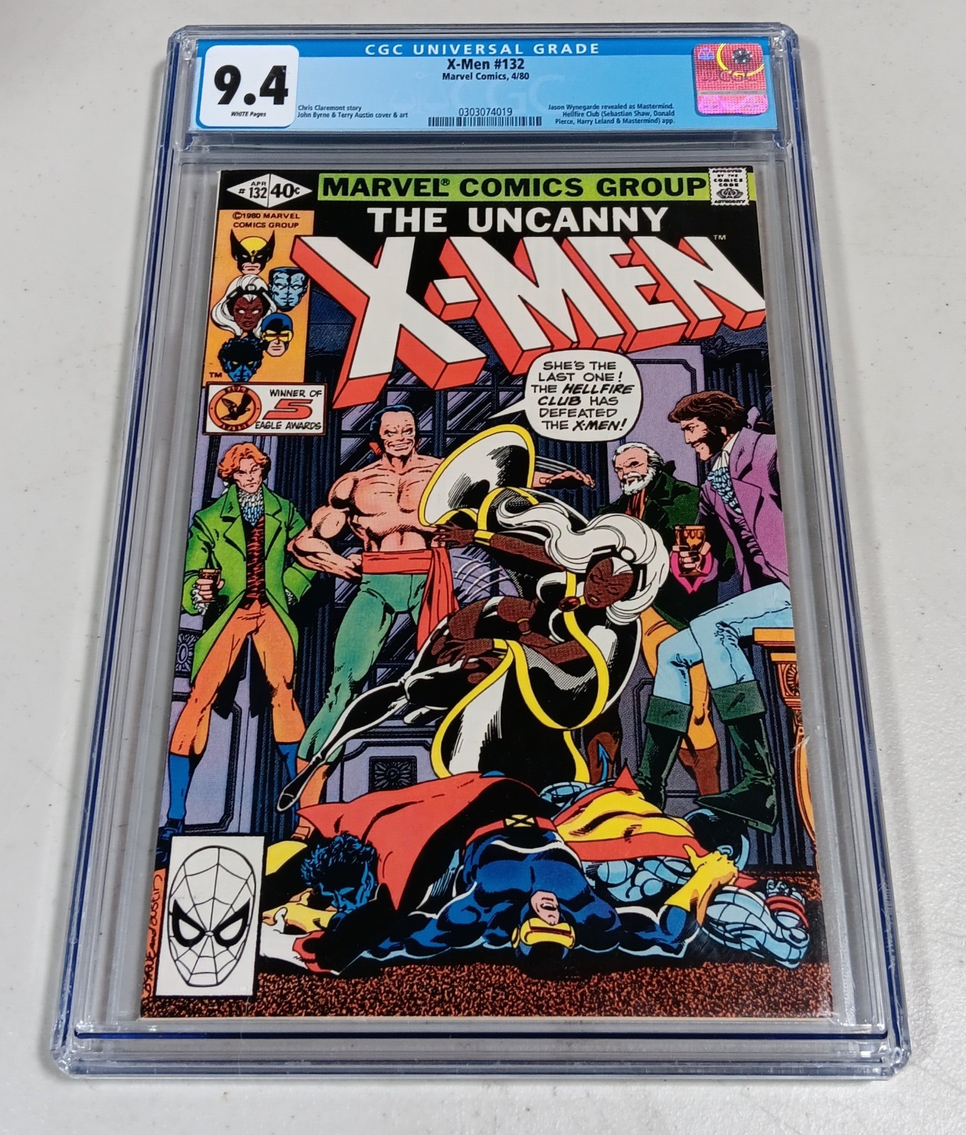 X-Men #132. Graded 9.4. Fall to the Hellfire Club!?