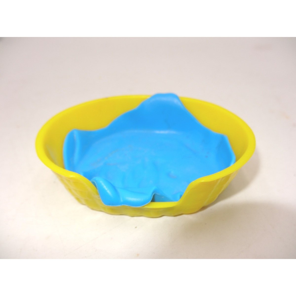 Cucciolo In Tasca San Bernardo Coperta E Letto Giallo Blu Giocattolo Vintage 1994 MEG