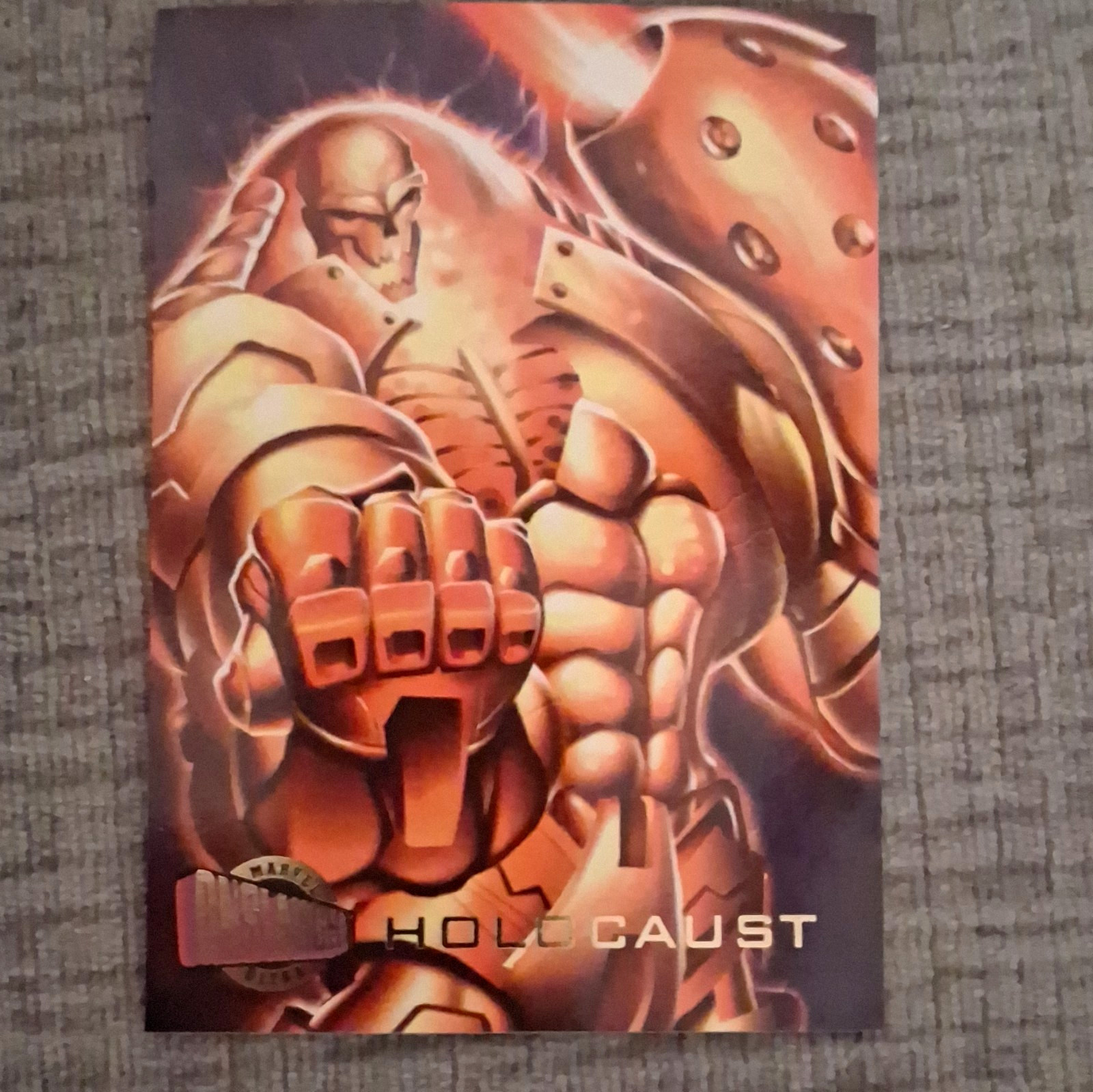 Fleer/SkyBox 1996 Onslaught Strike Files Holocaust #16 Marvel X-Men non sportivo