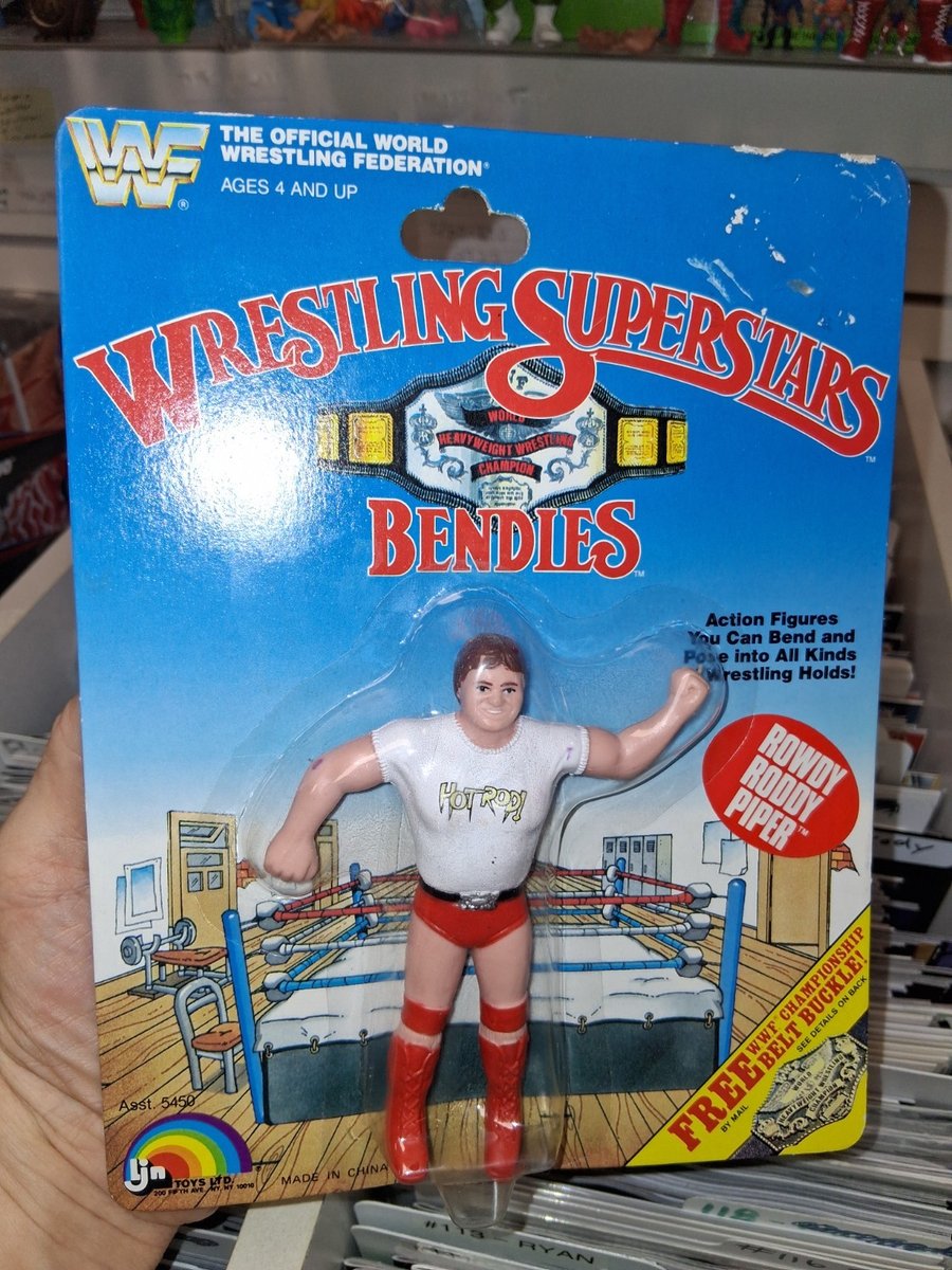 WWF LJN Bendies Modellino Rowdy Roddy Piper Wrestling Superstars 1985
