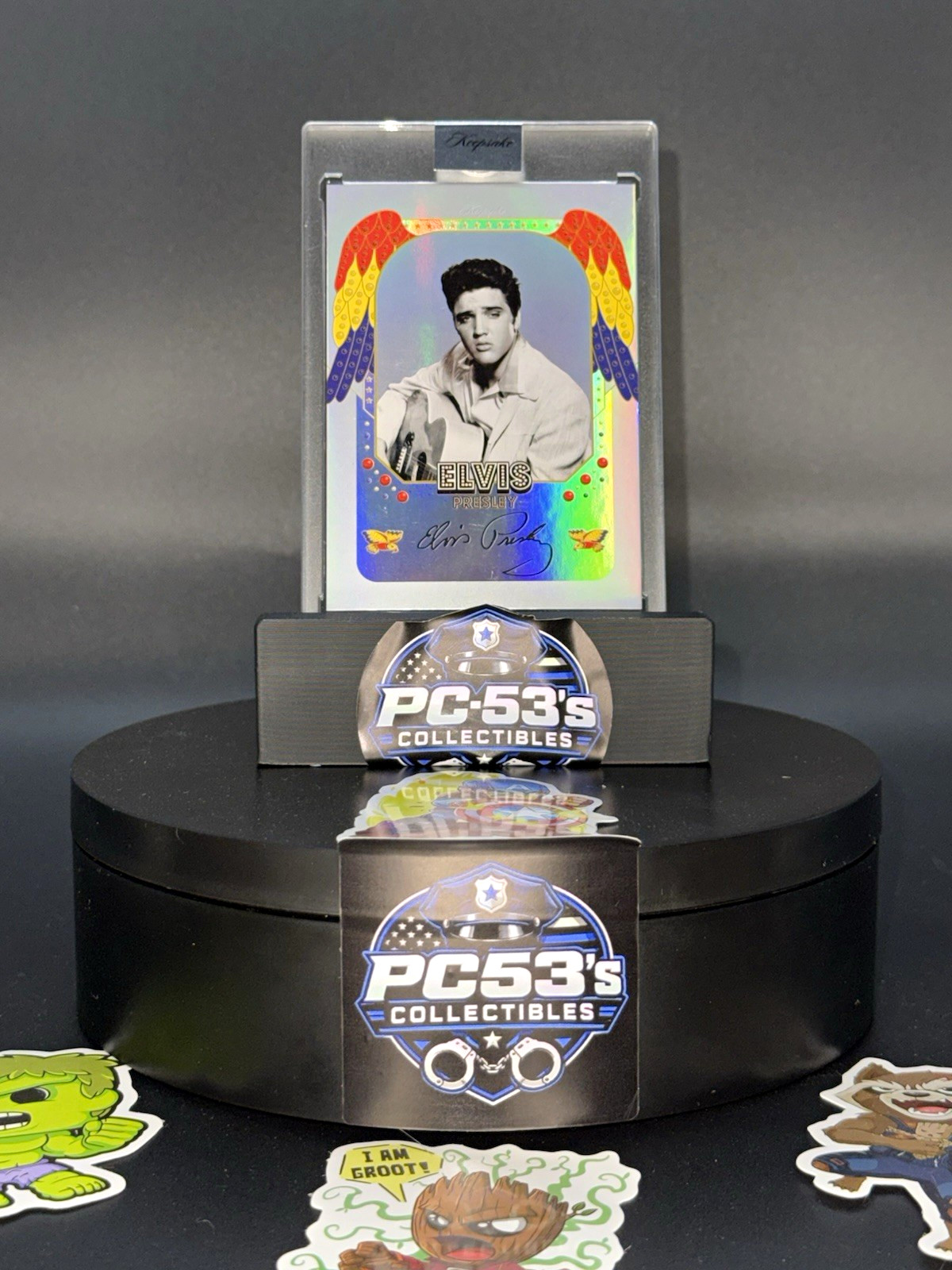 Super Products Inc Keepsake Edition Silver Holo Signagraph Elvis Presley 109/200