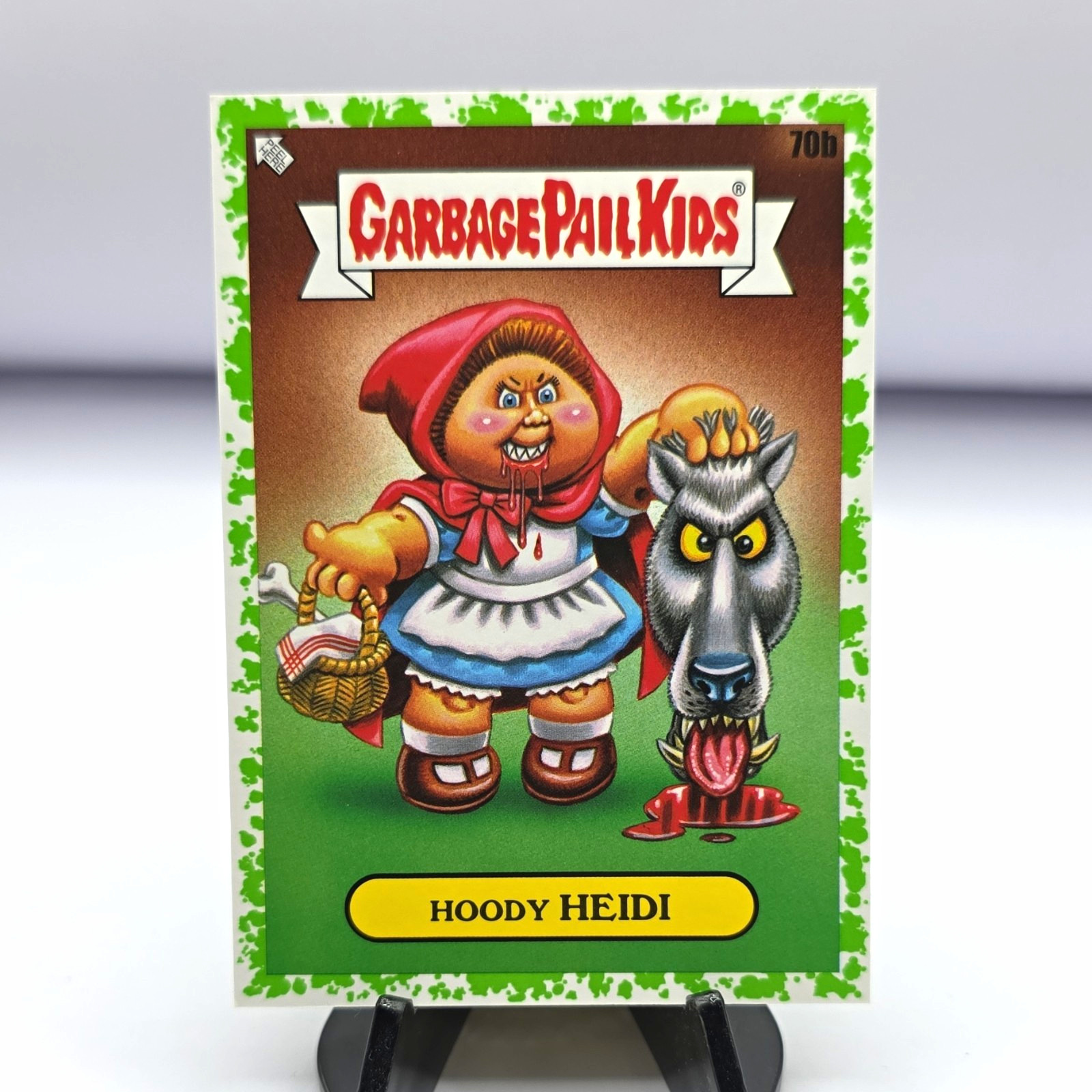 Felpa con cappuccio Topps 2022 Garbage Pail Kids Heidi #70b puzzle carta collezionabile non sportiva