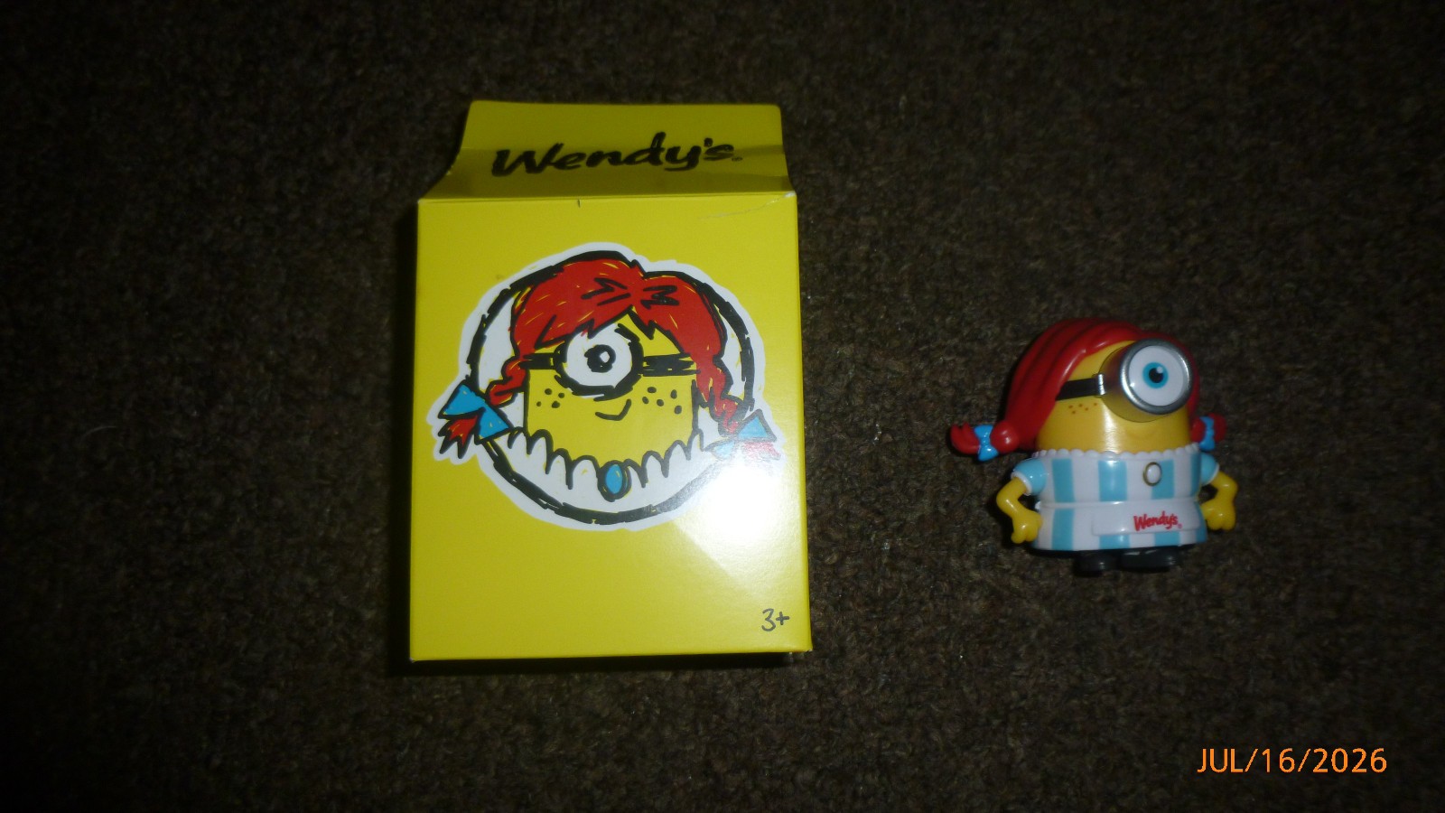 Wendys 2026 Minions & Monsters giocattolo pasto adulto Wendy Minion figura misteriosa