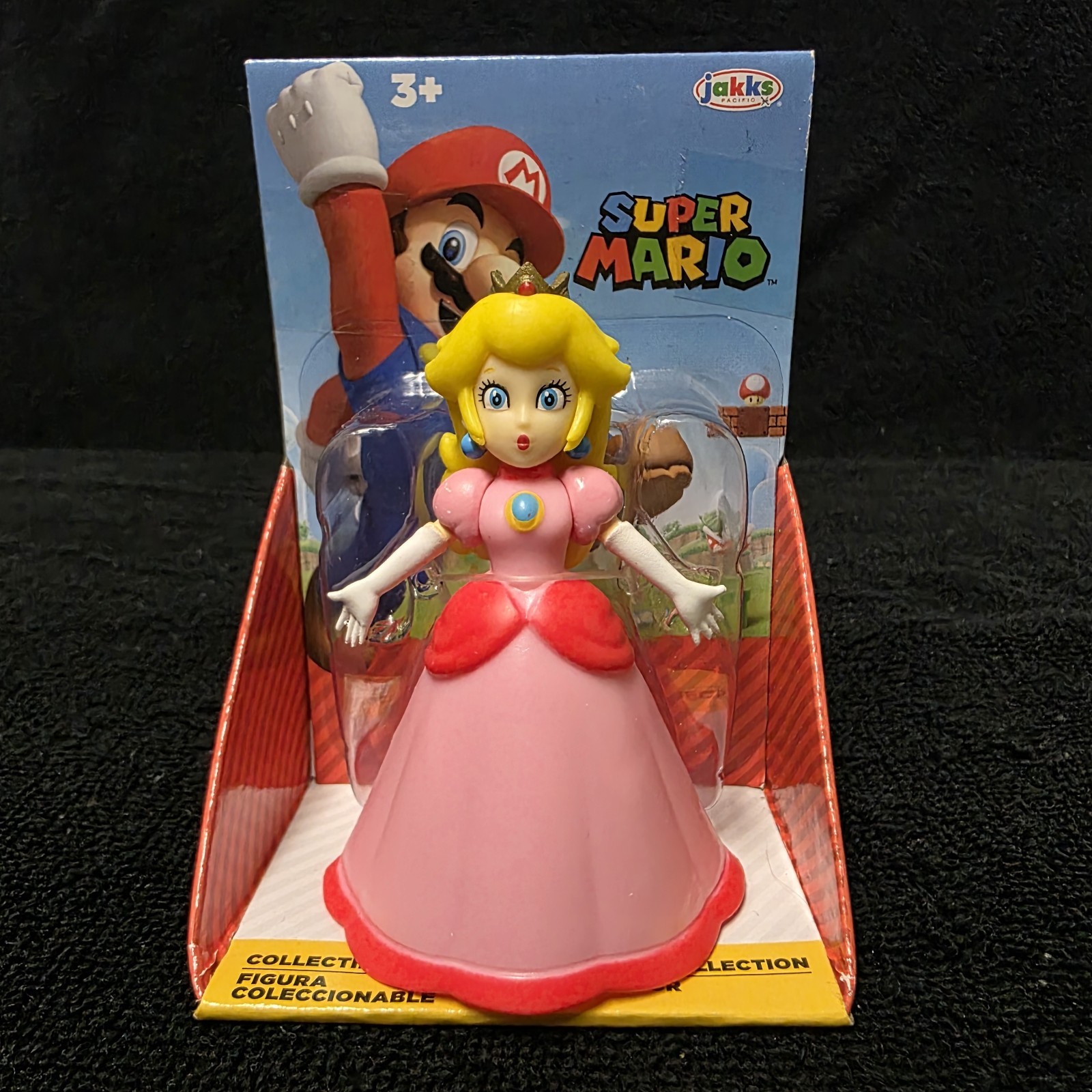 Figurina Jakks Pacific Super Mario Princess Peach 2,5” nuova 2022 da collezione