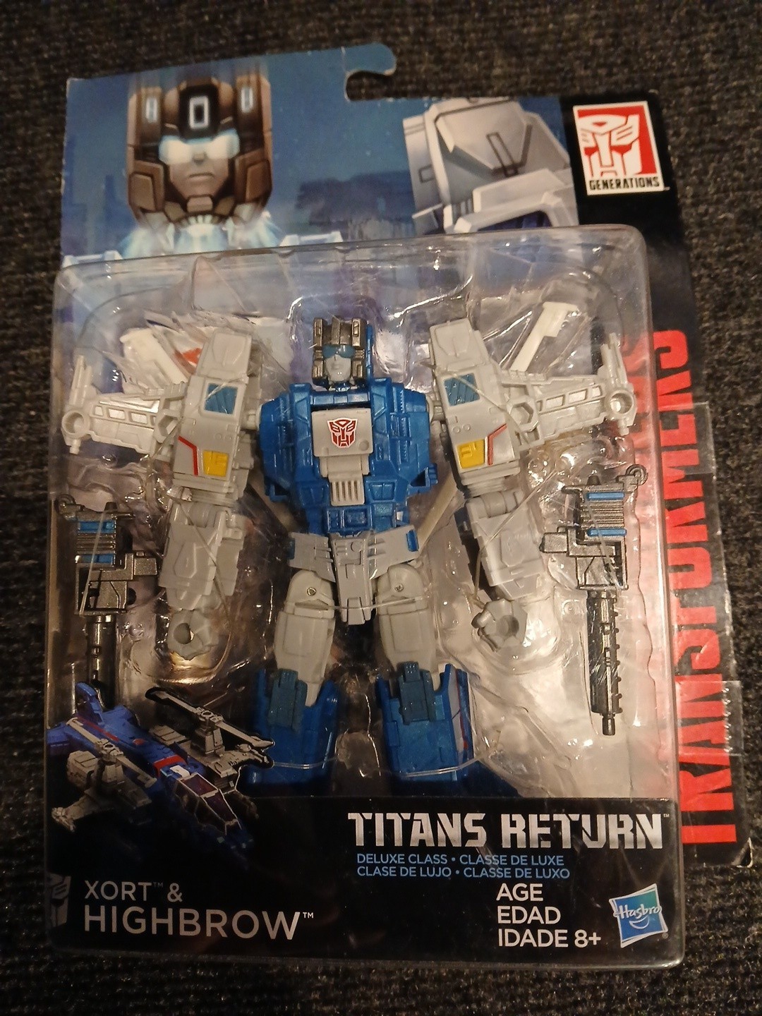 Transformers Titans Return Deluxe Class Highbrow con Xort NOSC