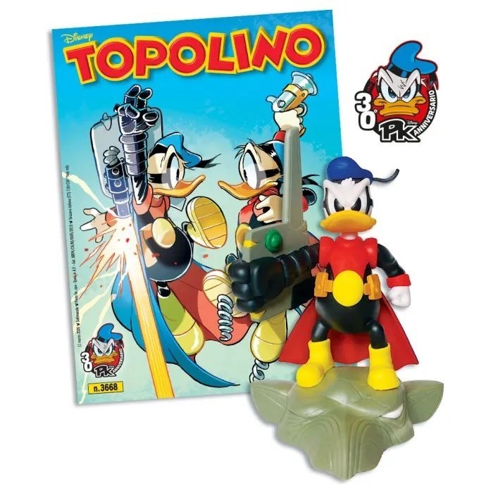 TOPOLINO 3668 con STATUINA 3D DI PK  - PANINI DISNEY