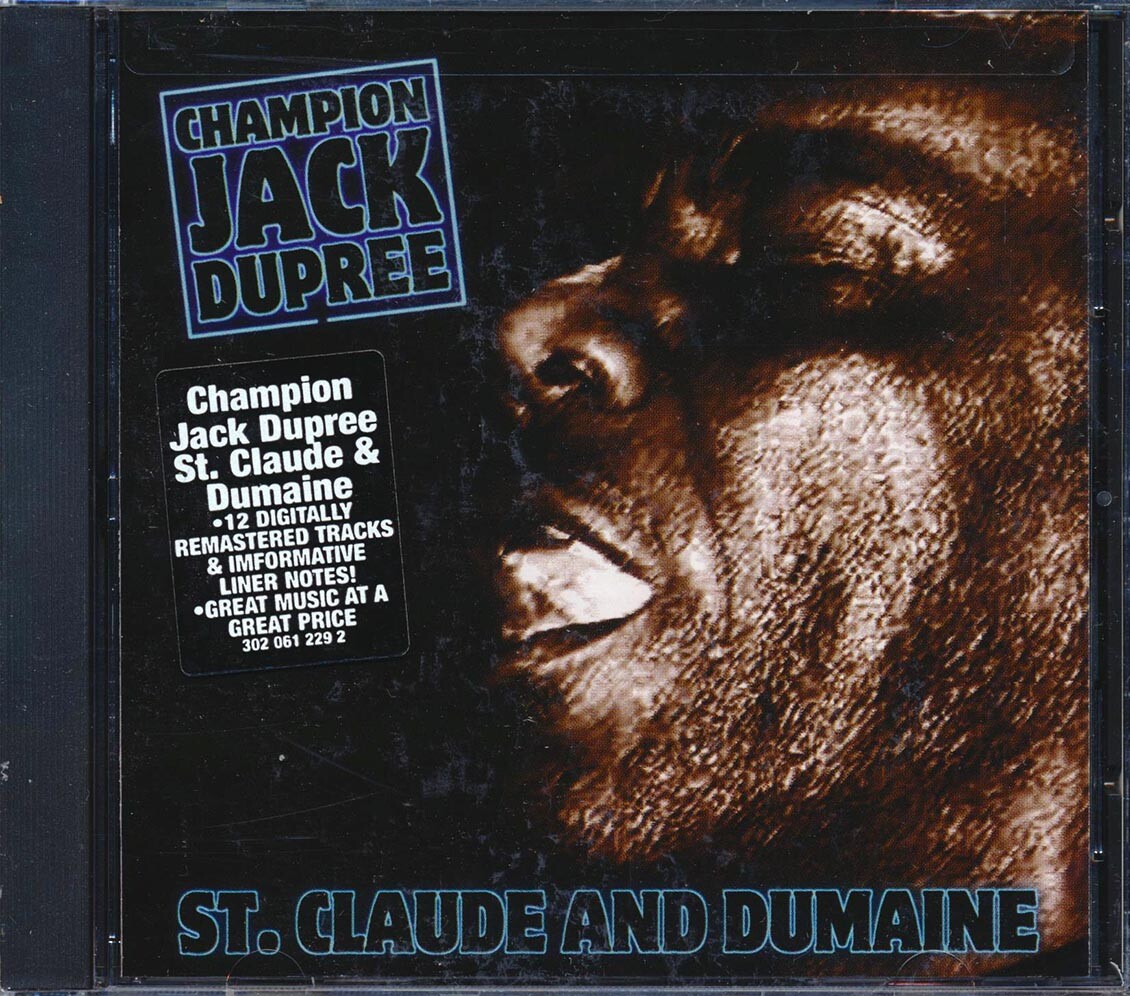 Champion Jack Dupree  St. Claude And Dumaine CD *SEALED*