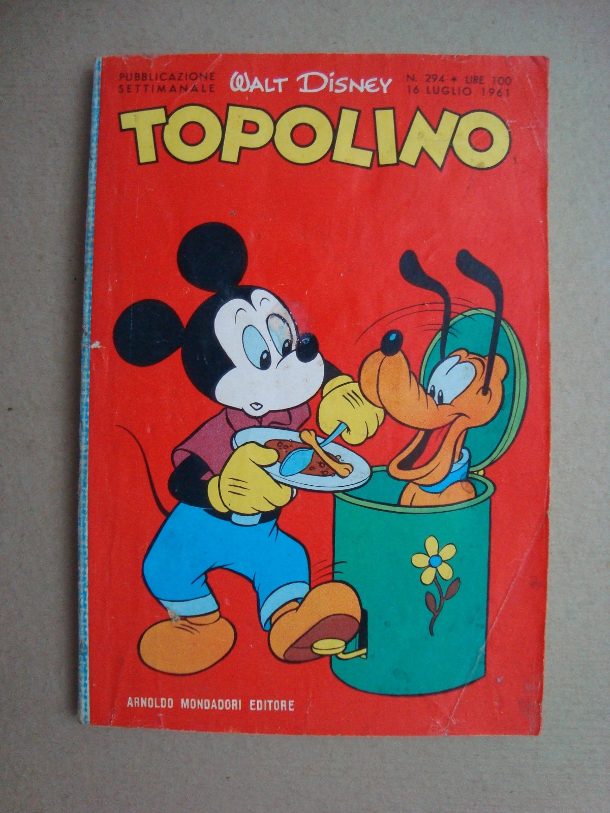 topolino libretto n° 294 ed.mondadori 1961