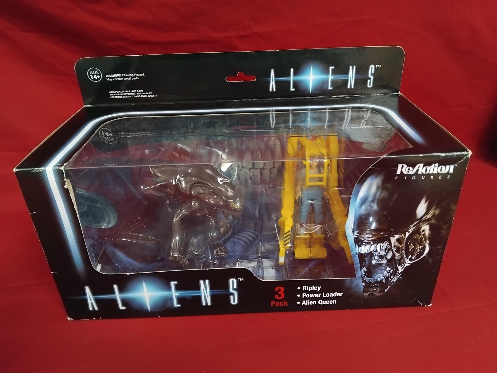 Aliens ReAction Ripley/Power Loader/Alien Queen Rare Action Figure Set Sealed