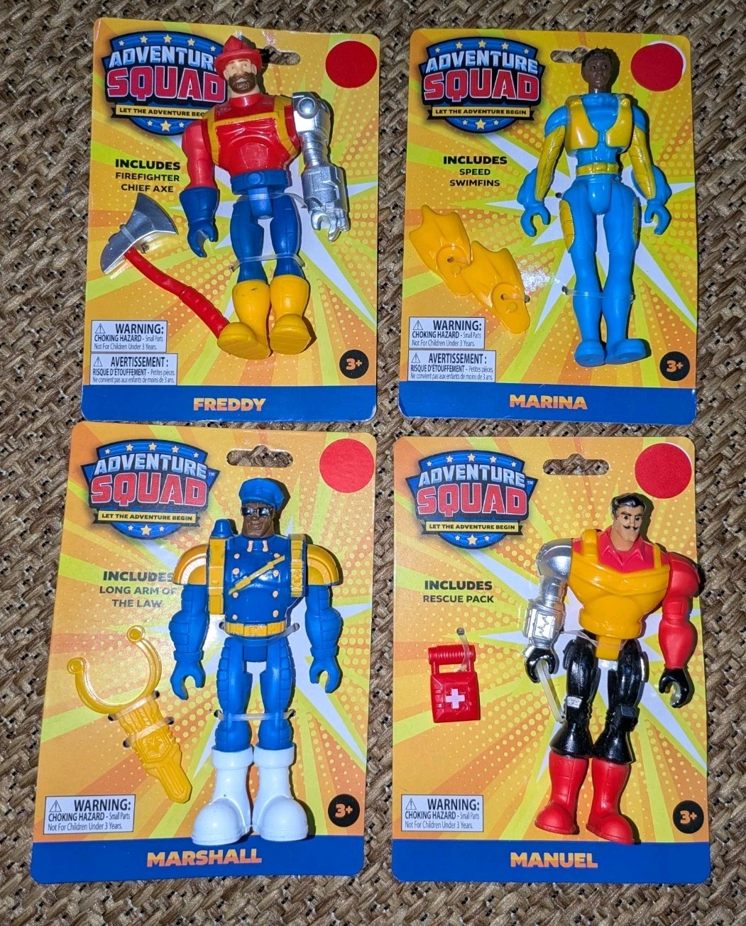 Competi 4 Team Set Squadra Avventura Action Figure Soccorso Eroi Pompiere EMT Mare 