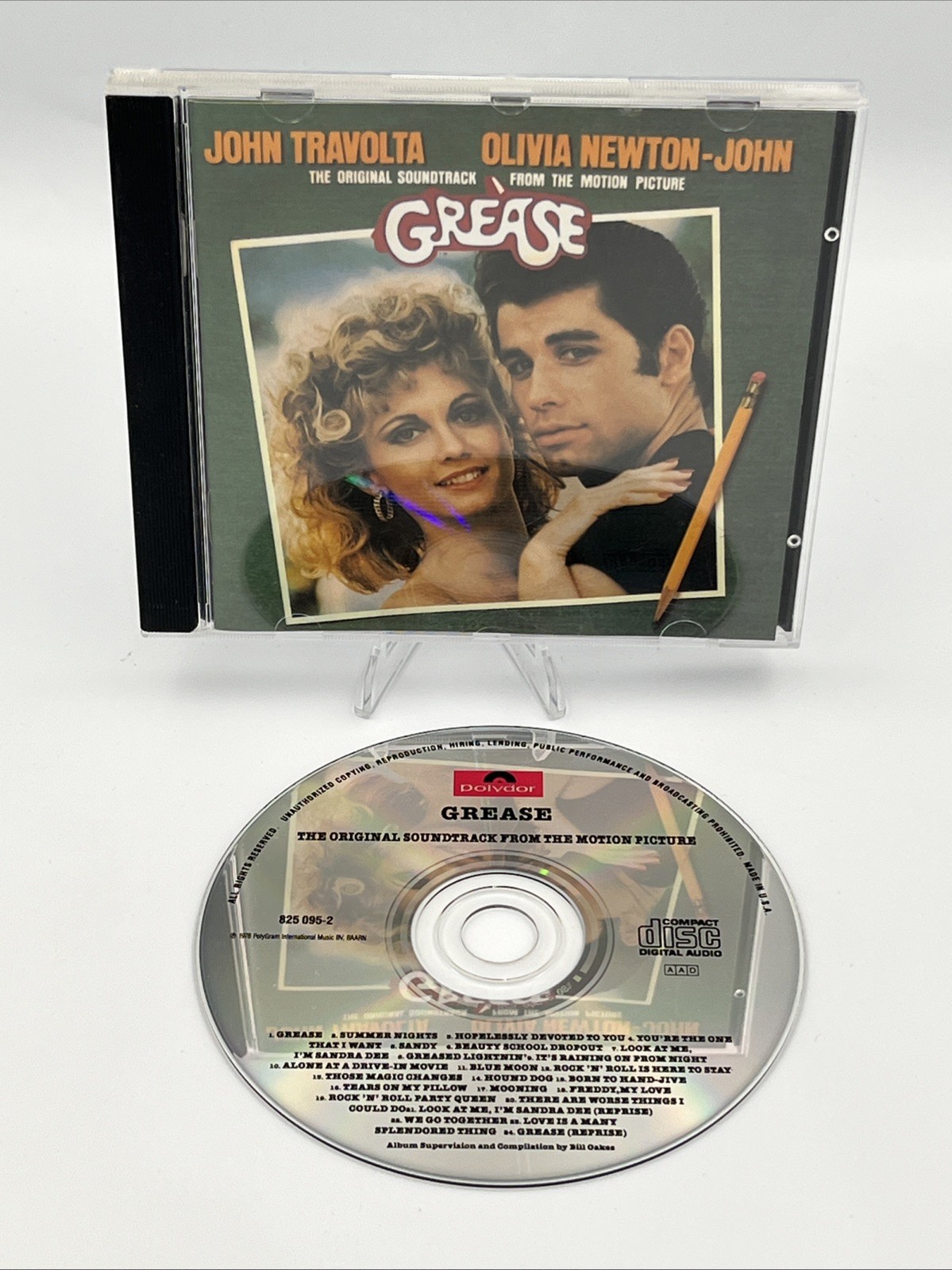 Grease Original Movie Soundtrack CD AAD John Travolta Olivia Newton-John Cult