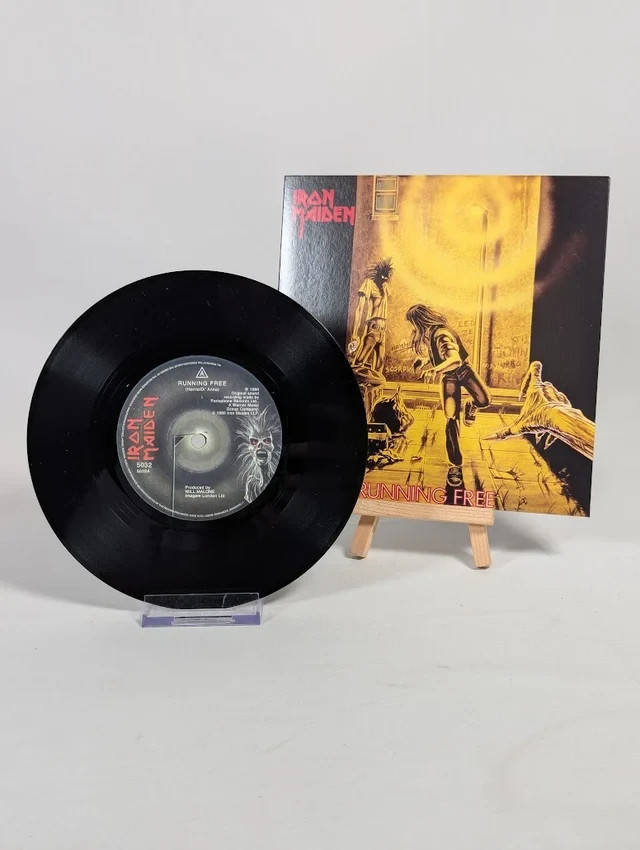 Iron Maiden Running Free 7" Vinyl Record 2014 Parlophone Reissue