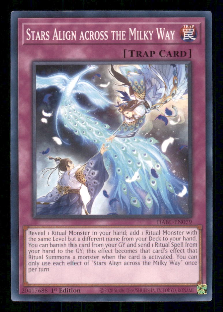 Stelle allineate attraverso la Via Lattea DABL-EN079 Darkwing Blast Yu-Gi-Oh 1a Edizione LP