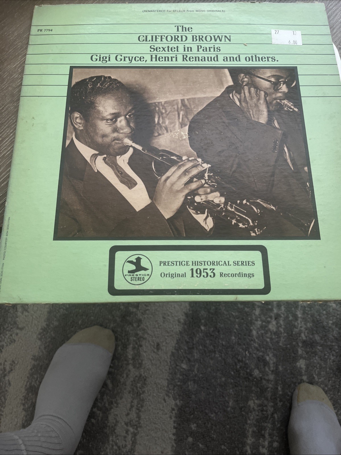 The Clifford Brown Sextet In Paris Gigi Bryce Henri Renault LP Vinyl Record