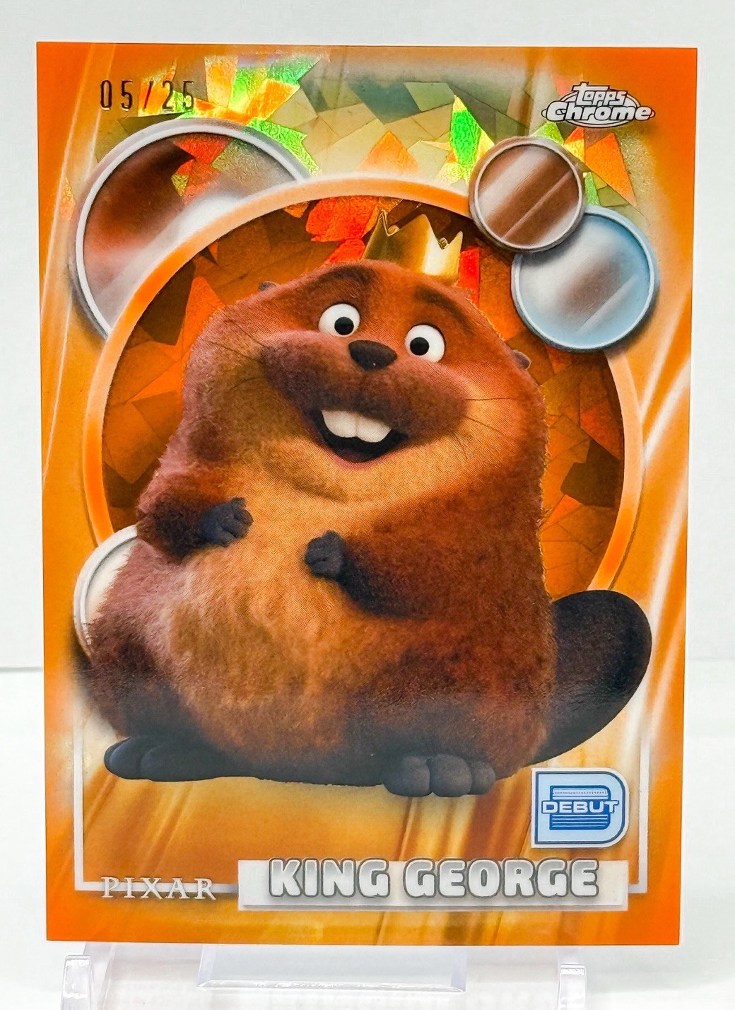 2026 Topps Chrome Disney Sapphire King George #111 DEBUT /25 Hoppers