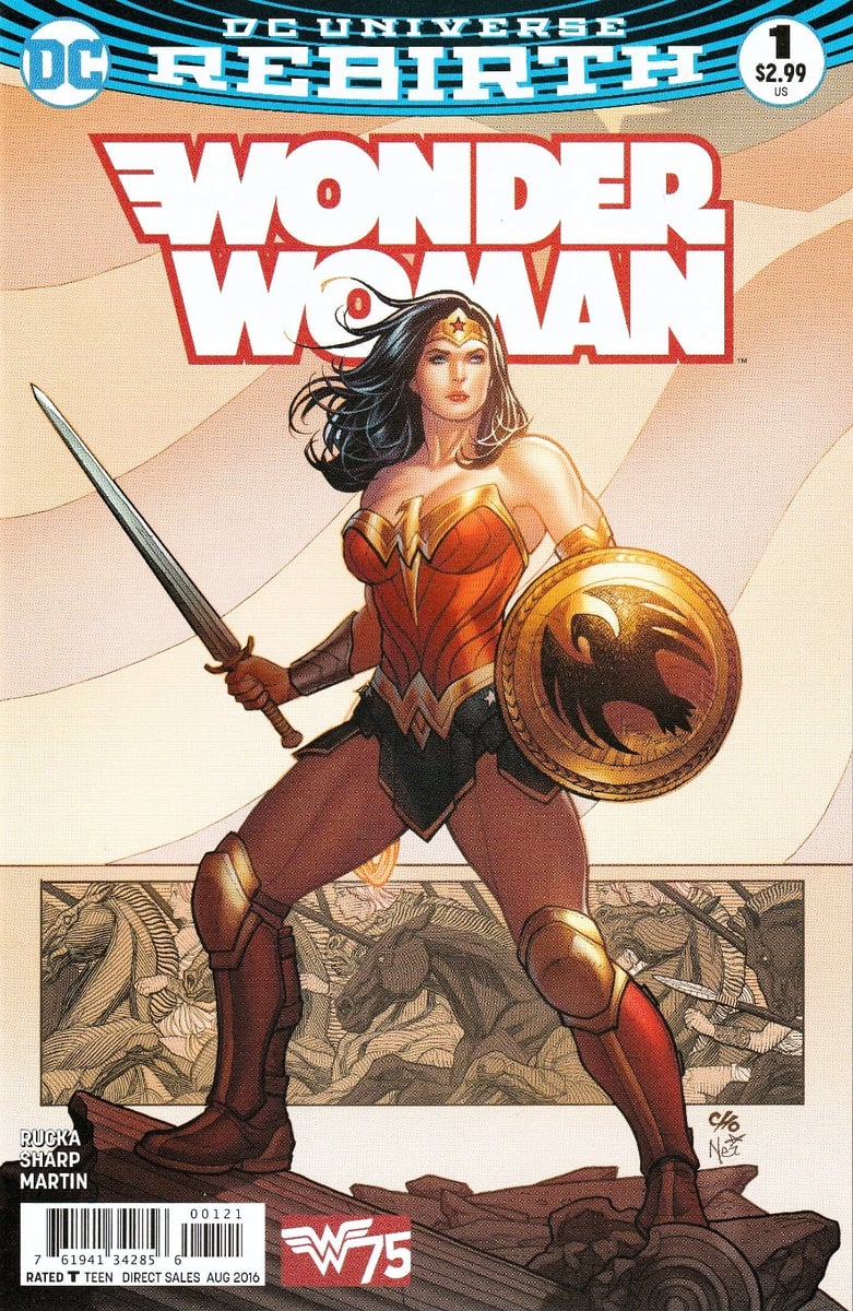 WONDER WOMAN #1 (2016) GREG RUCKA / LIAM SHARP ~ VARIANTE FRANK CHO ~ NON LETTO QUASI NUOVO