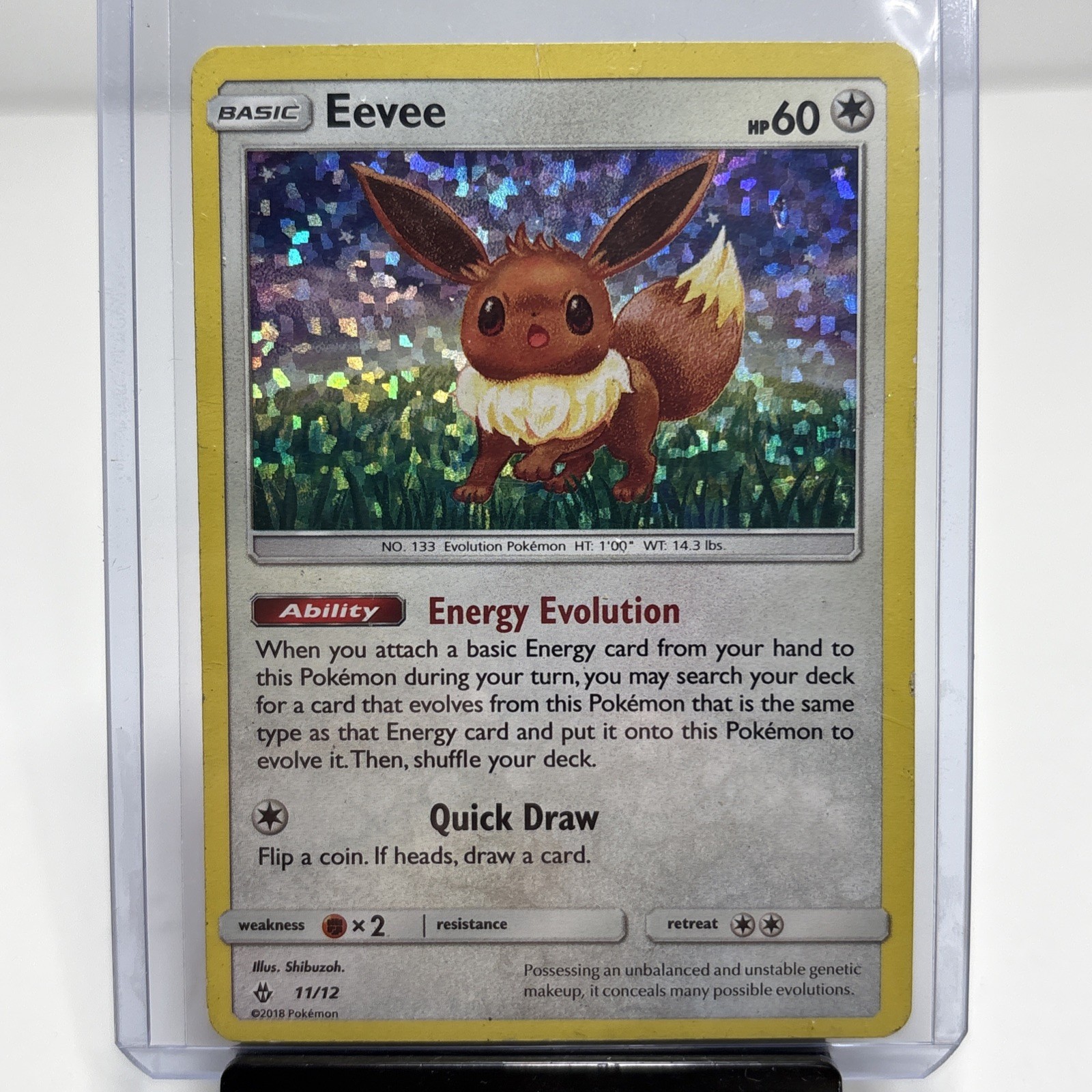 Eevee 011/012 McDonald's Promo 2018 Holo