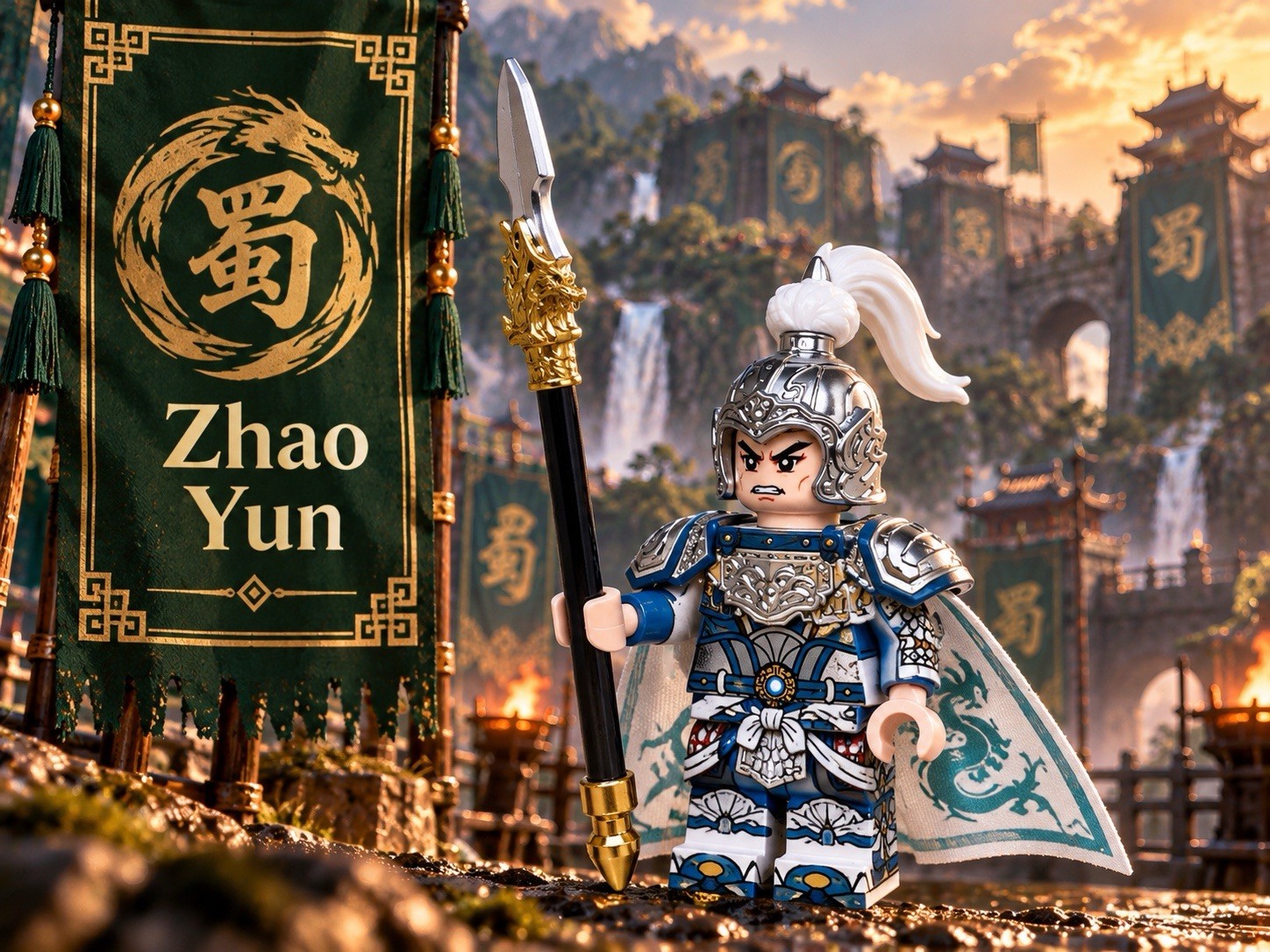 Zhao Yun Custom Minifigure | Three Kingdoms | Shu Han General | Ancient China
