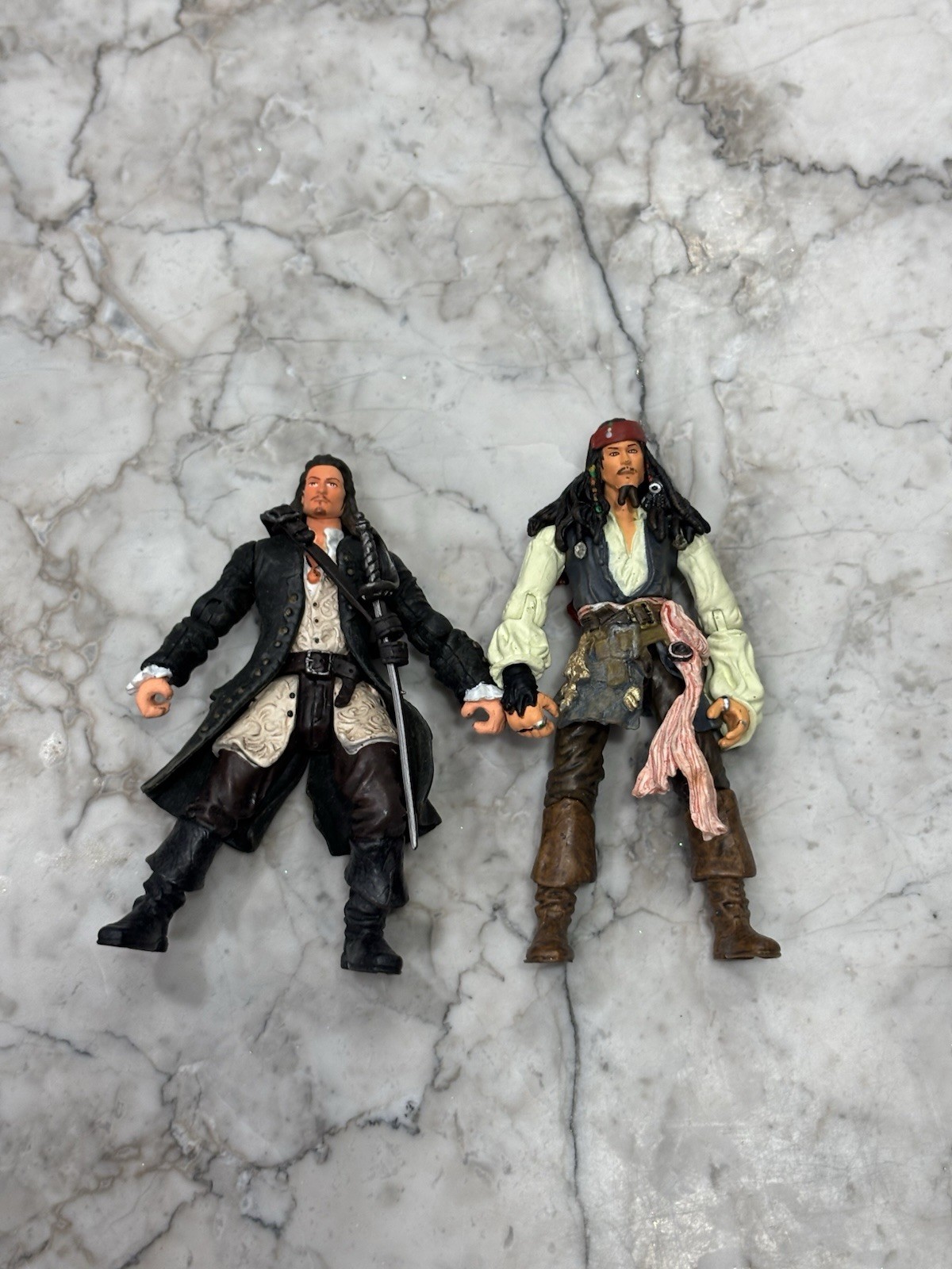 Pirati dei Caraibi Jack Sparrow, action figure Will Turner marca: Zizzle
