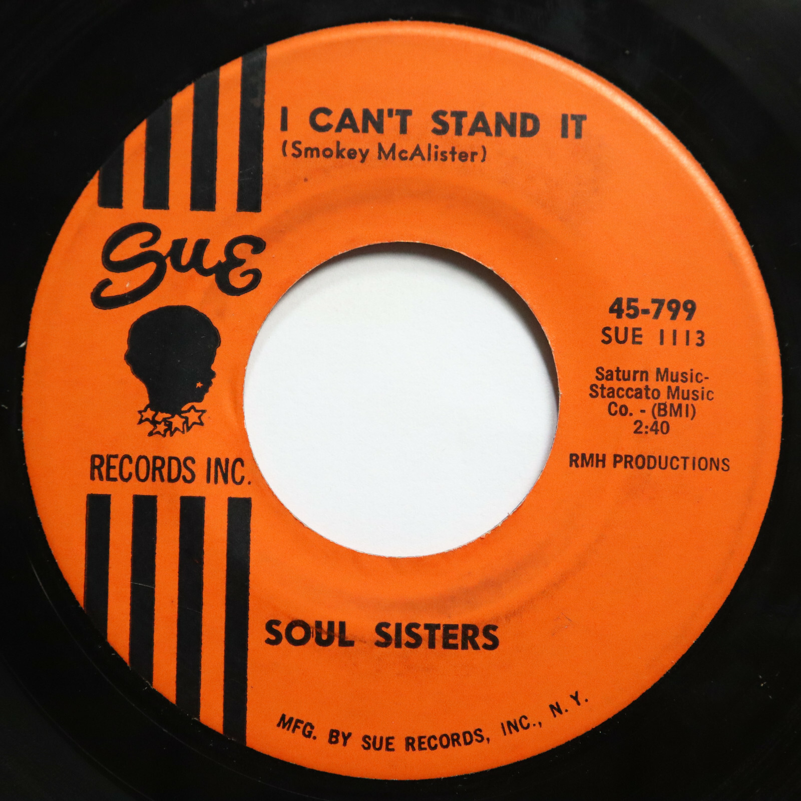 SOUL SISTERS - I CAN'T STAND IT / BLUEBERRY HILL - SOUL 45