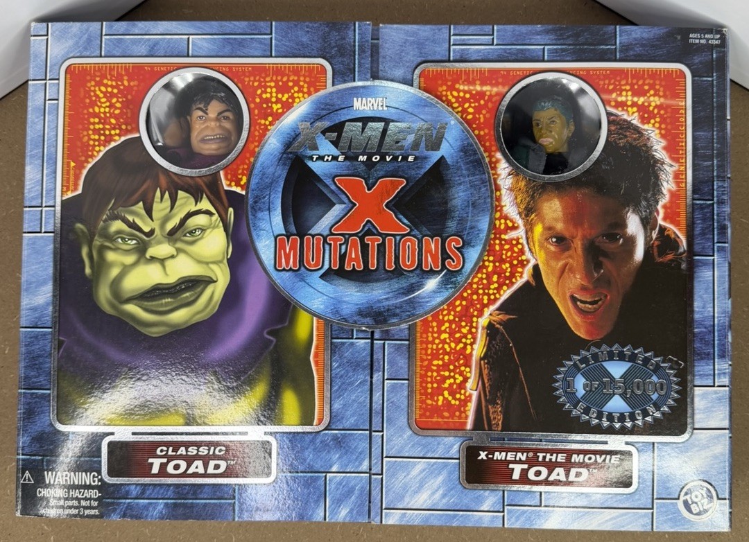 Marvel X-MEN Movie Toad Mutations 2 Action Figures Play Set Toy Biz 2000
