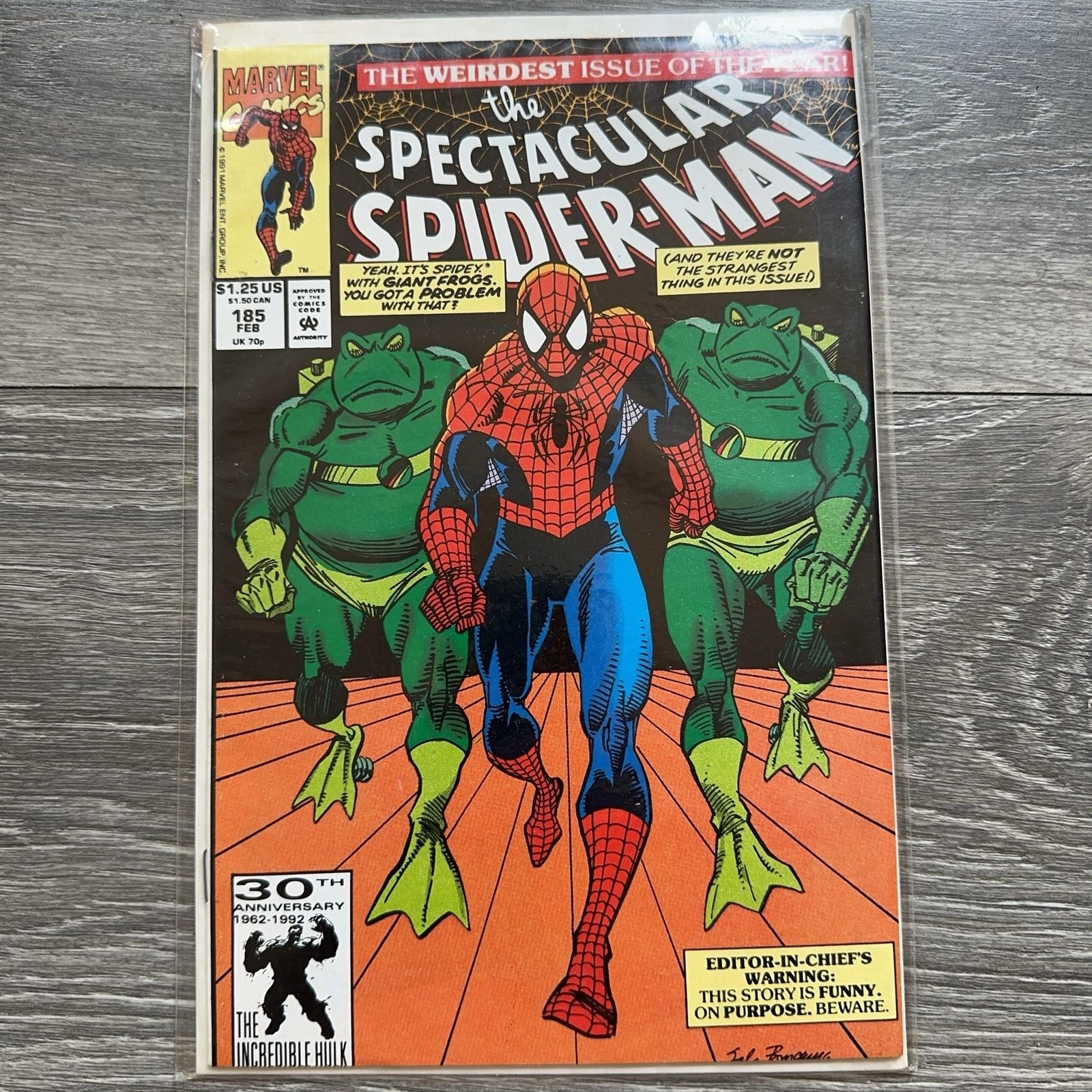 Marvel Peter Parker Lo Spettacolare Spider-Man #185 Numero Singolo Fumetto 1992