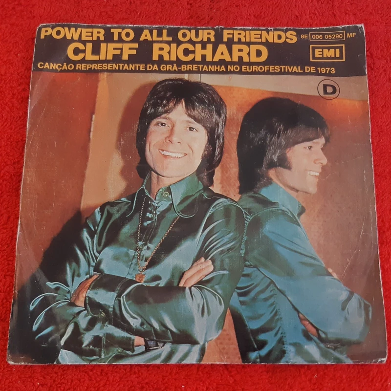 Disco Vinil Single Cliff Richard - Power to All Our Friends / Come Back Billie Jo
