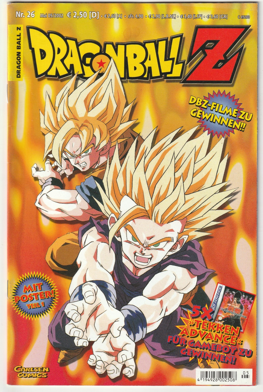 ✪ DRAGON BALL Z #26 + Poster, Carlsen 2002 MANGA-COMICHEFT Z1/1-