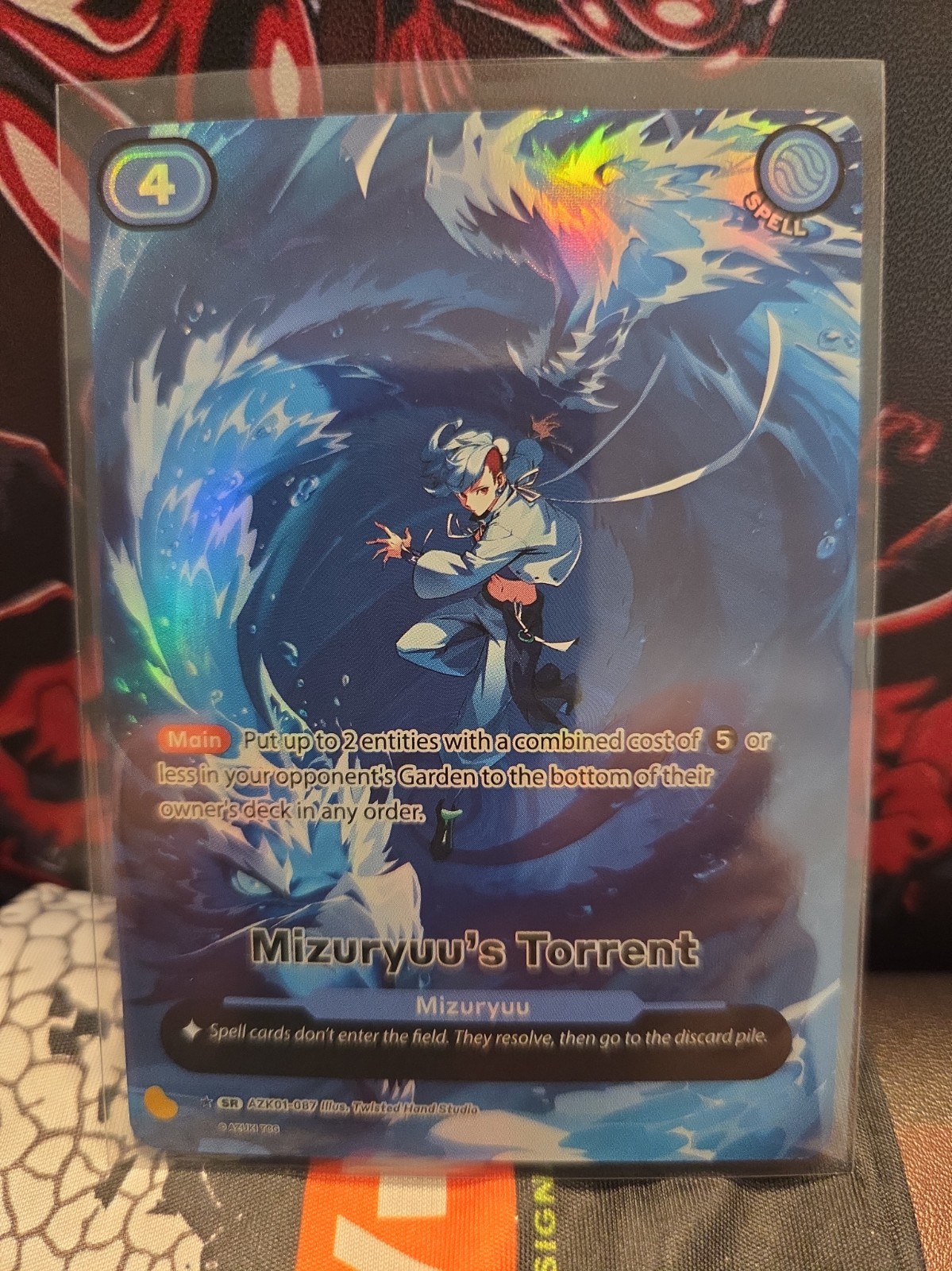 Azuki TCG - Mizuryuu's Torrent Alt Art (AZK01-087) - Gates Awakened