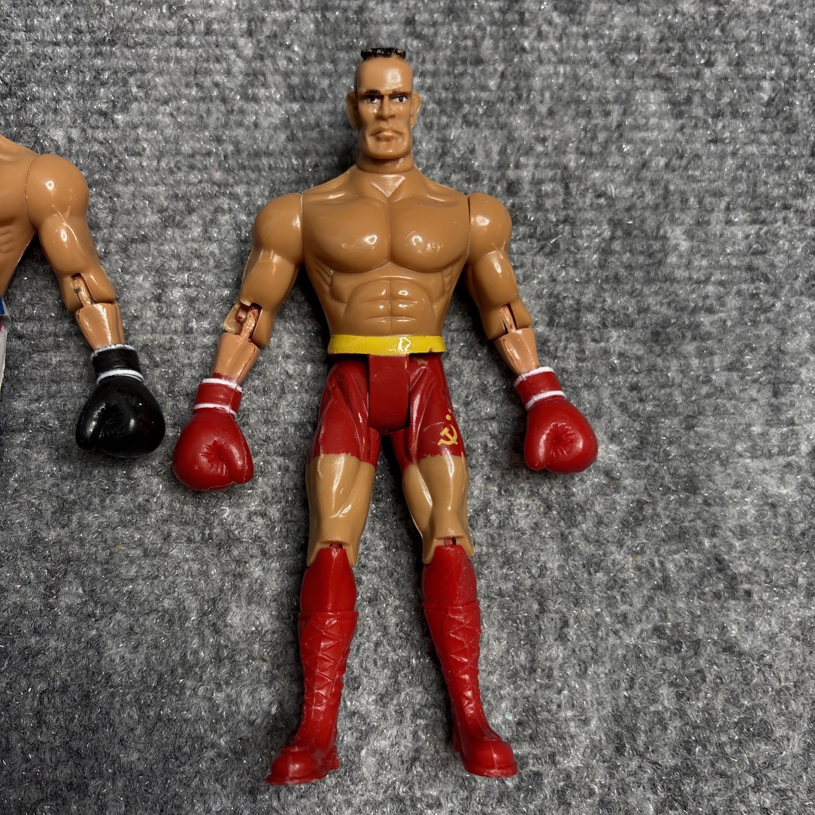 Modellino boxe vintage Ivan Drago anni 80 plastica Rocky raro