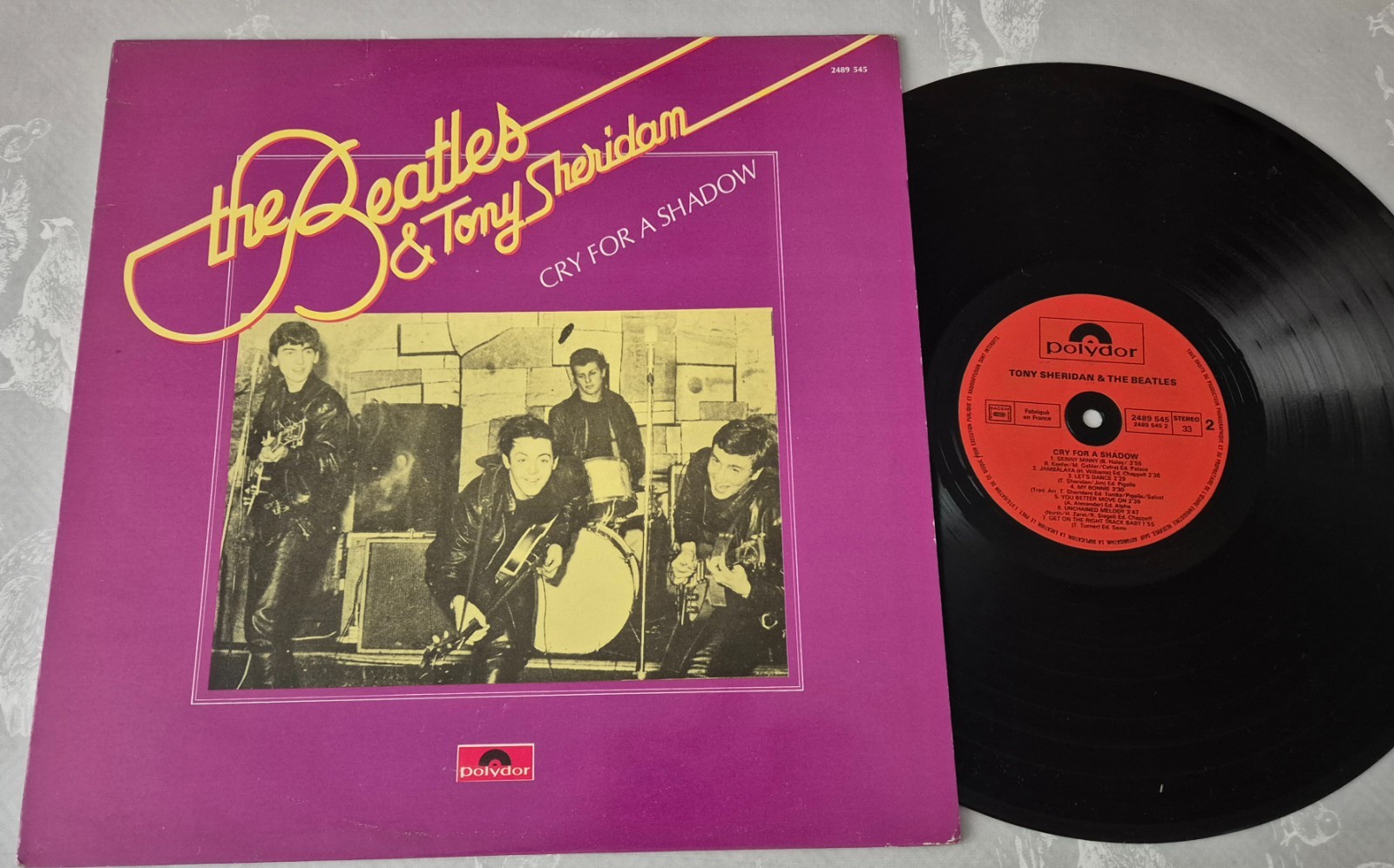 LP  pressage  FRANCE The Beatles & Tony Sheridan – Cry For A Shadow