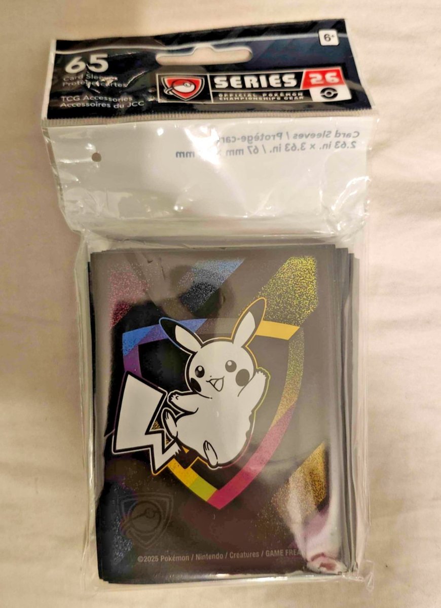 Pikachu Pokémon Regional Championships 2026 Sleeves 65 count