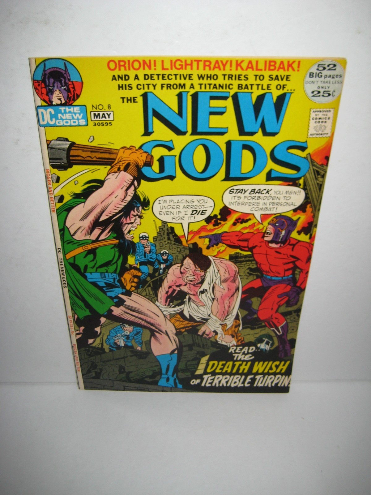New Gods #8 / DC 1972 / Death Wish of Terrible Turpin / Jack Kirby / età del bronzo