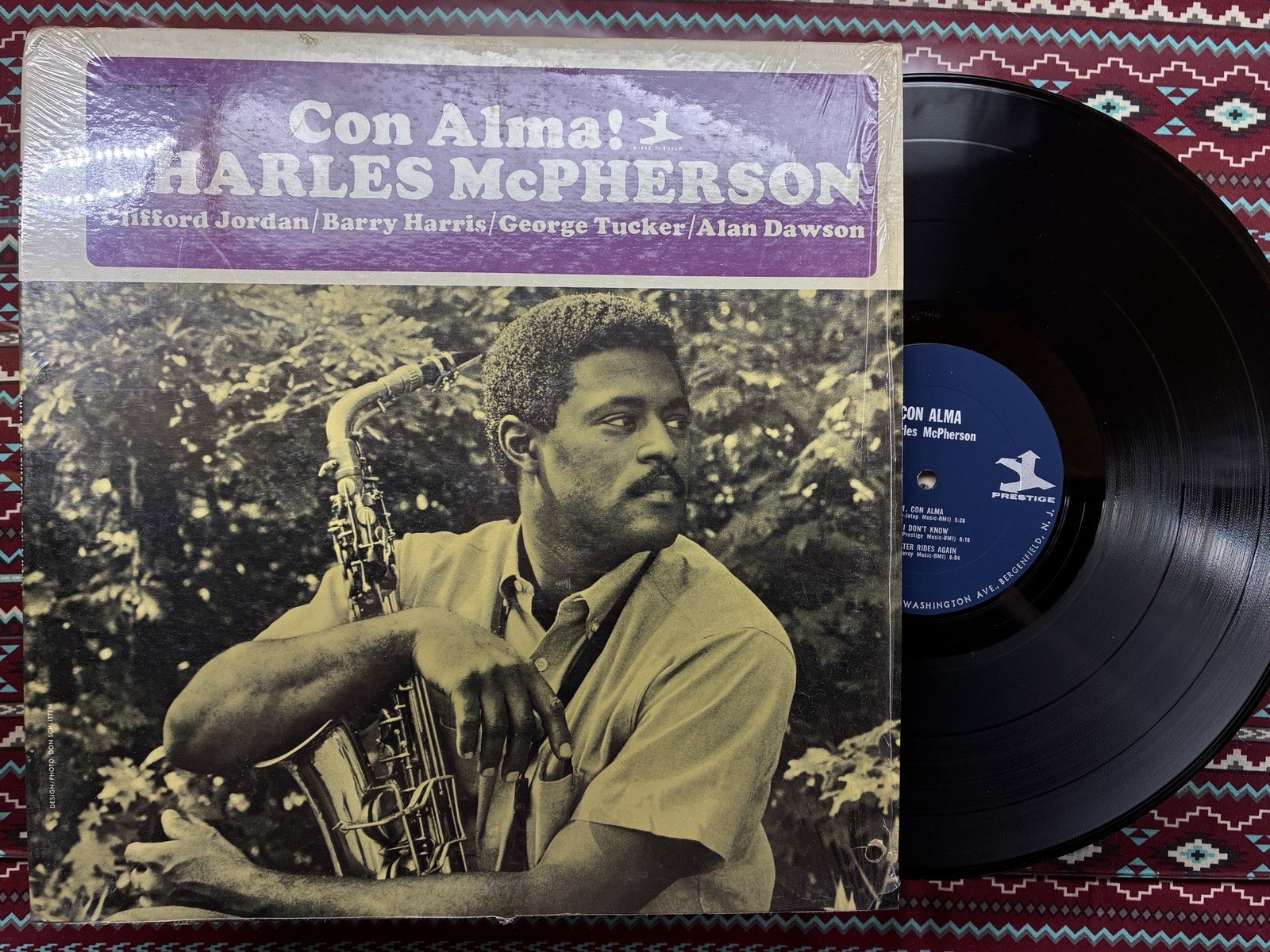 CHARLES MCPHERSON CON ALMA LP 1965 1ST PRESS MONO VG+ SHRINK PRESTIGE VAN GELDER