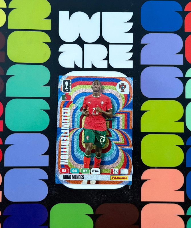 Panini Adrenalyn XL - FiFA World Cup 2026 - Nuno Mendes 🇵🇹 Limited Editition