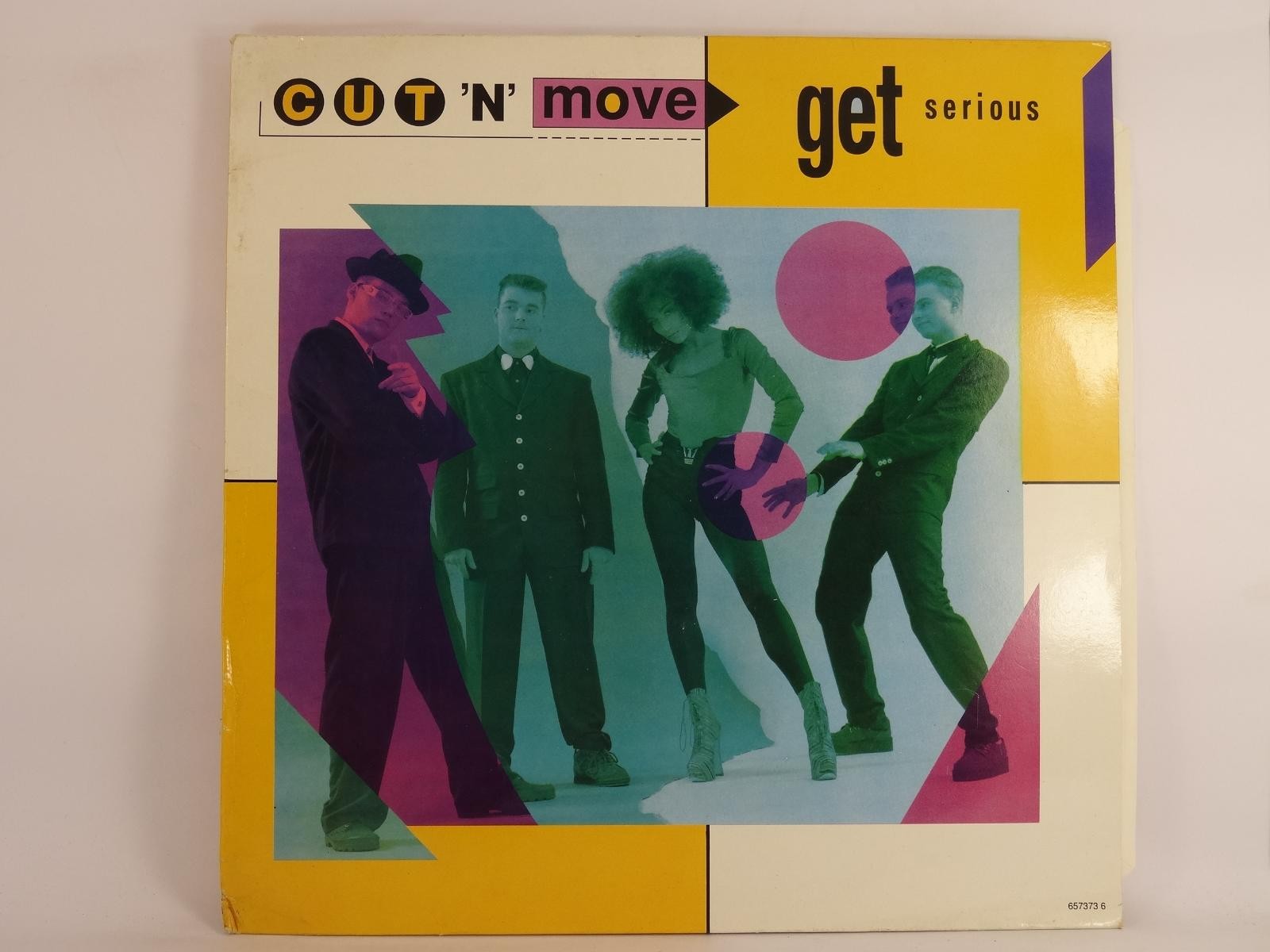 CUT 'N' MOVE GET SERIOUS (98) 4 Track 12" Single plus Picture Sleeve EPIC