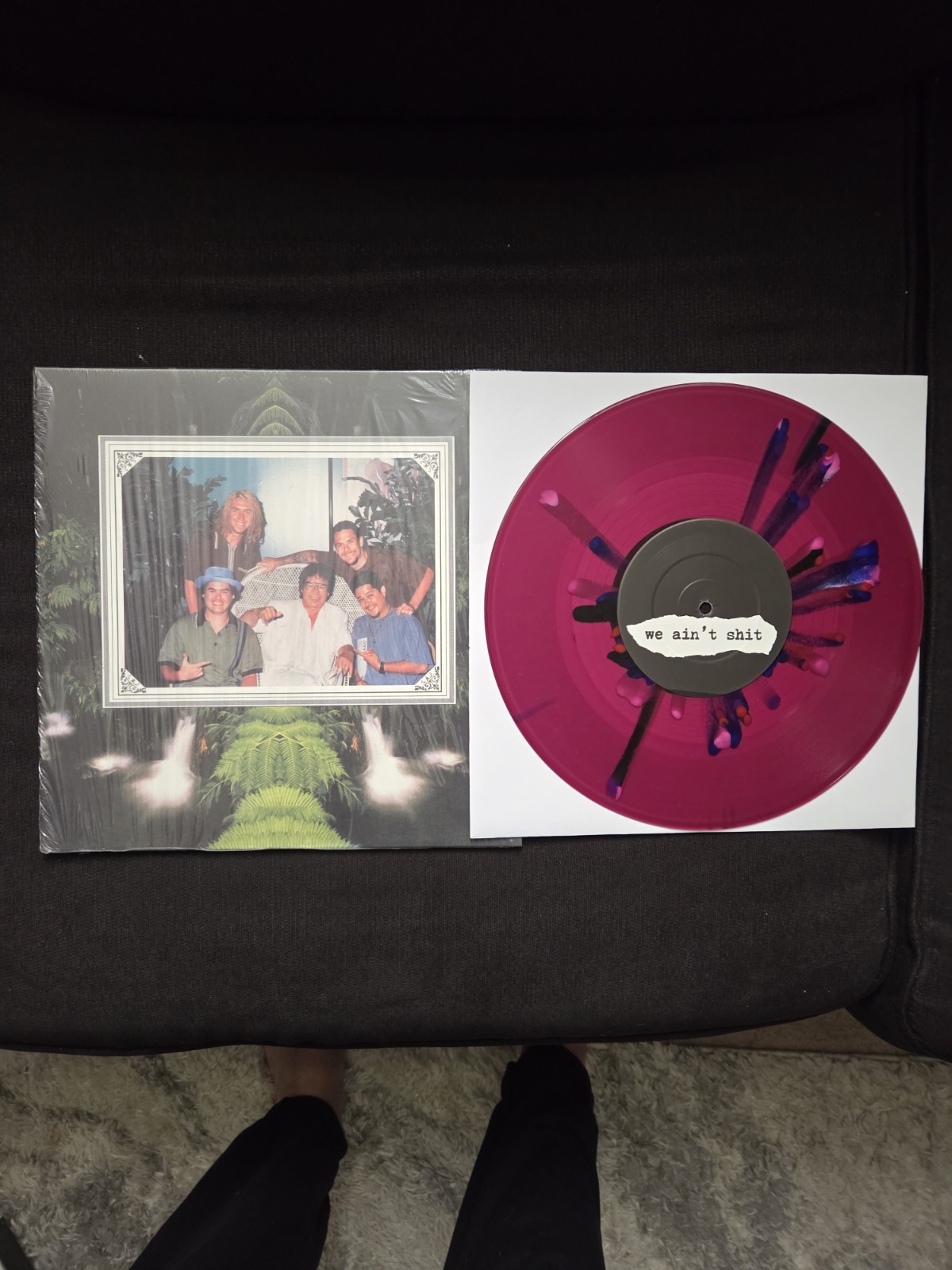 NOFX HOFX - Web Color Reissue Vinyl 10” - Maroon W/ Black And Blue Splatter 
