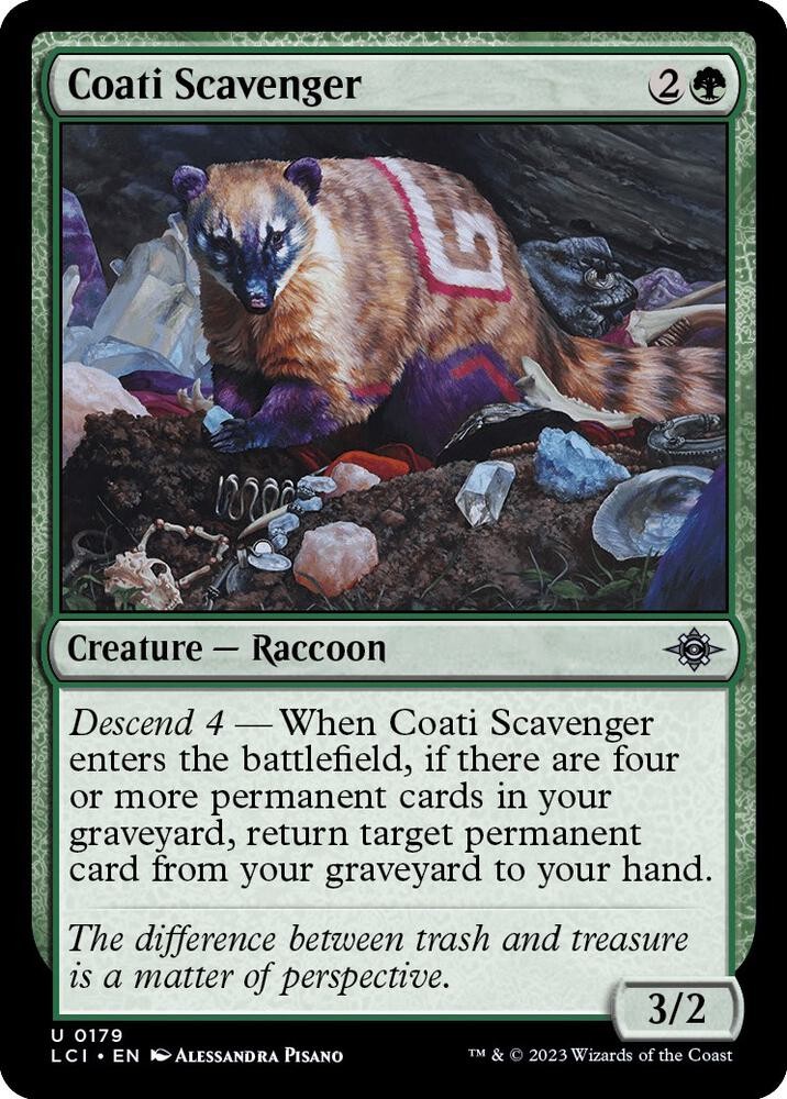 Coati Scavenger 179 Le caverne perdute di Ixalan Foil Magic: The Gathering