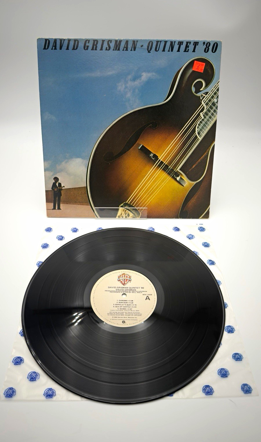 David Grisman Quintet ’80 1980 Vinyl LP Warner Bros BSK 3469 Jazz Bluegrass