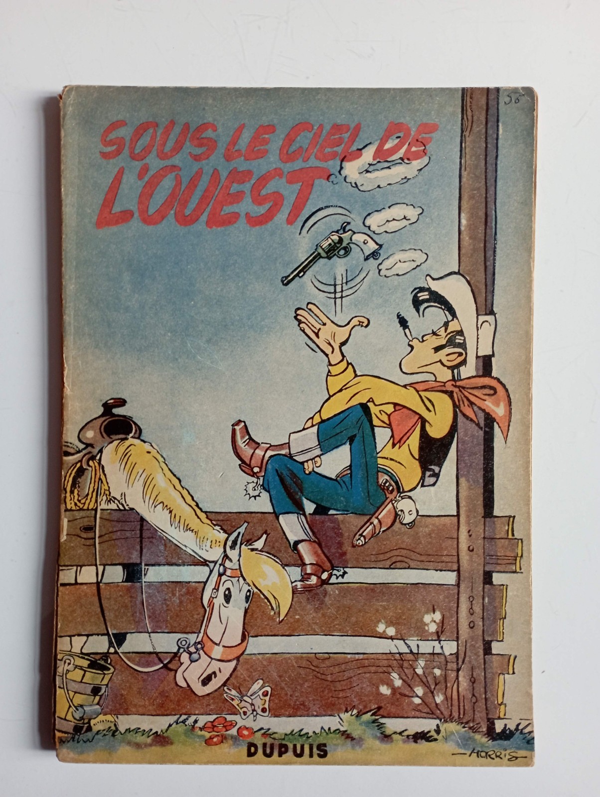 BD Sous le Ciel de l'Ouest Lucky Luke EO Morris 1952 Dupuis