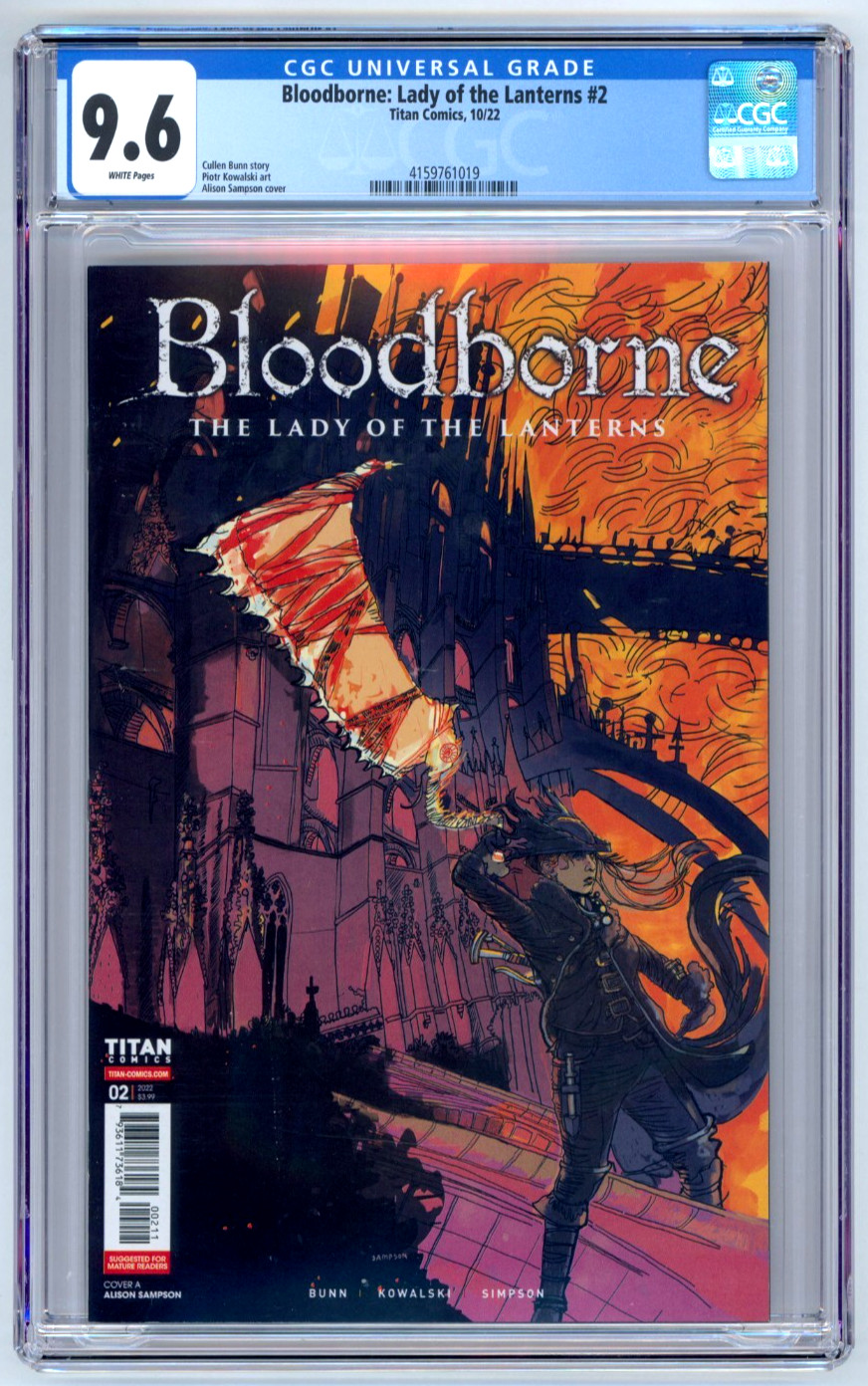 Bloodborne: Lady of the Lanterns #2 CGC 9.6 Highest Graded A Titan Comics 2022