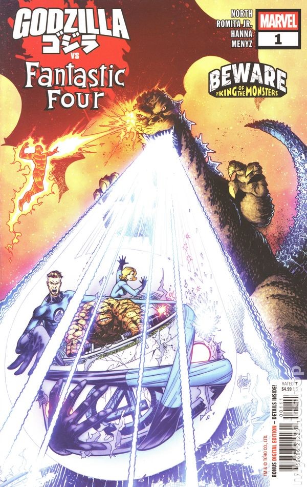 Godzilla vs. Fantastic Four 1A VF 2025 Stock Image