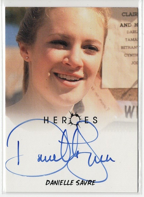 Danielle Savre as Jackie Wilcox Autograph Card 2010 Heroes Archives Autogramm